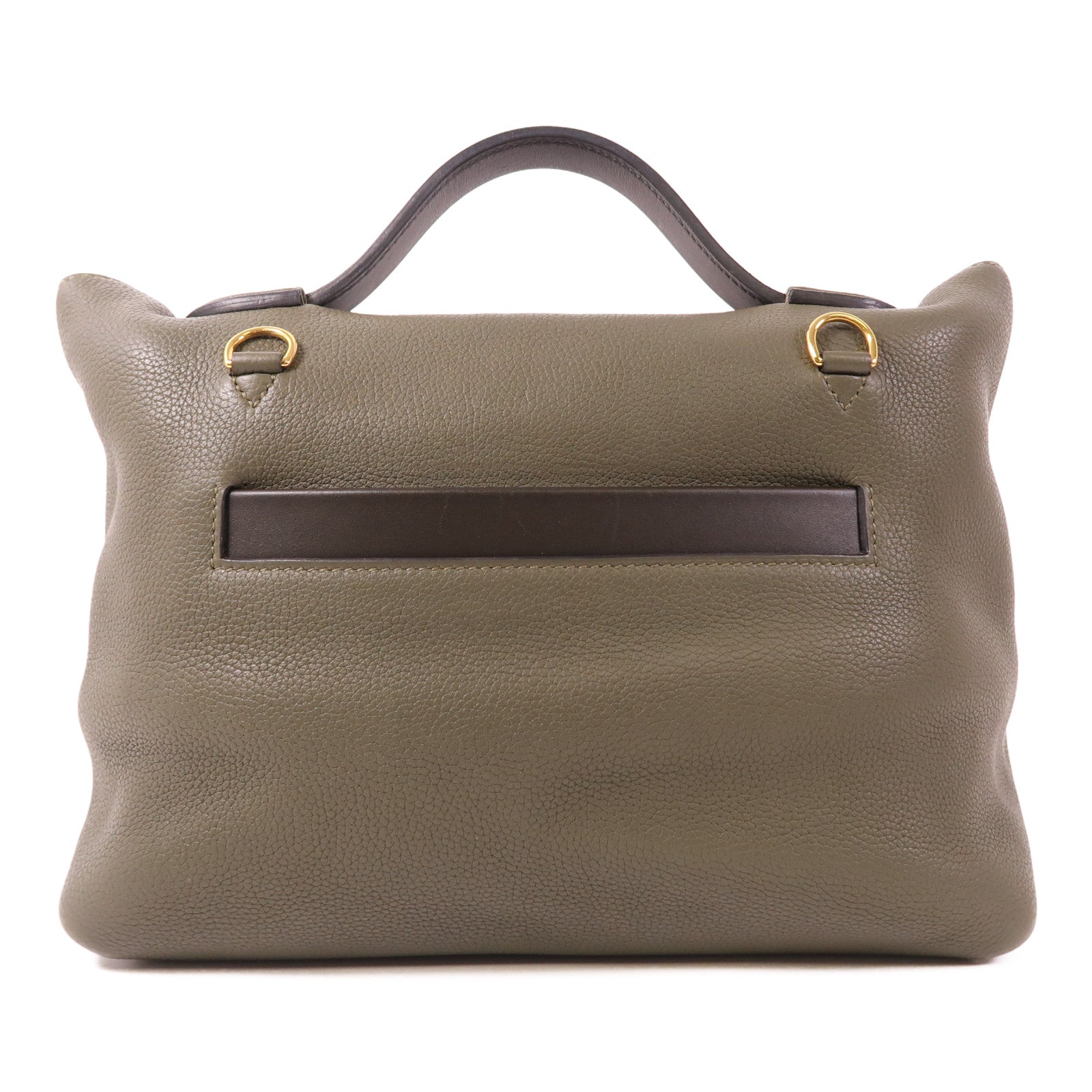 HERMES Clemence皮革24/24 29cm金扣手挽肩背兩用袋