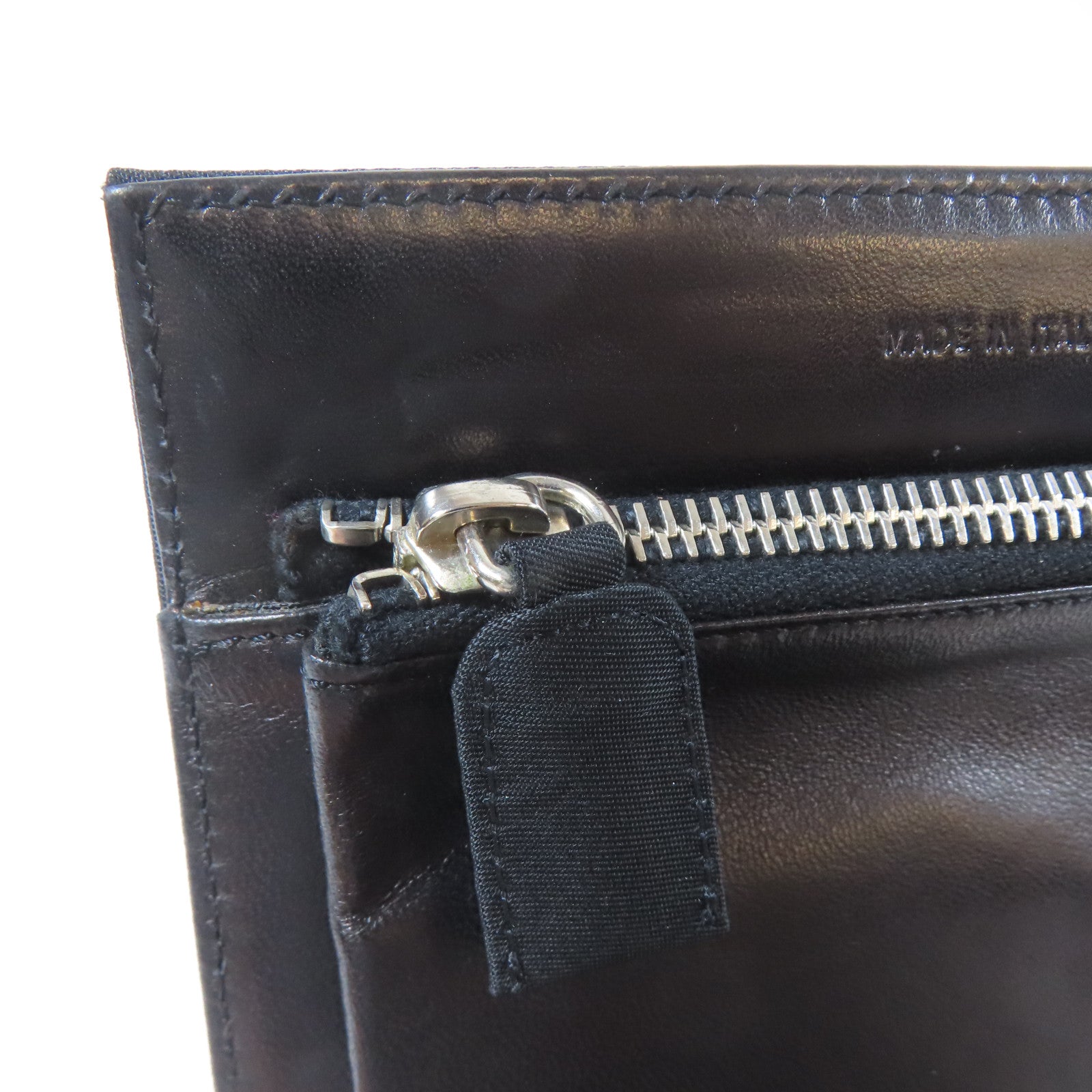 PRADA 尼龍Shoulder Bag銀扣肩背袋黑色