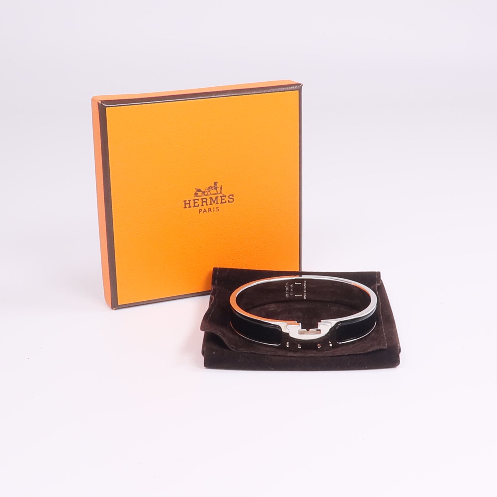 HERMES 金屬/琺瑯Clic H Bracelet手鐲