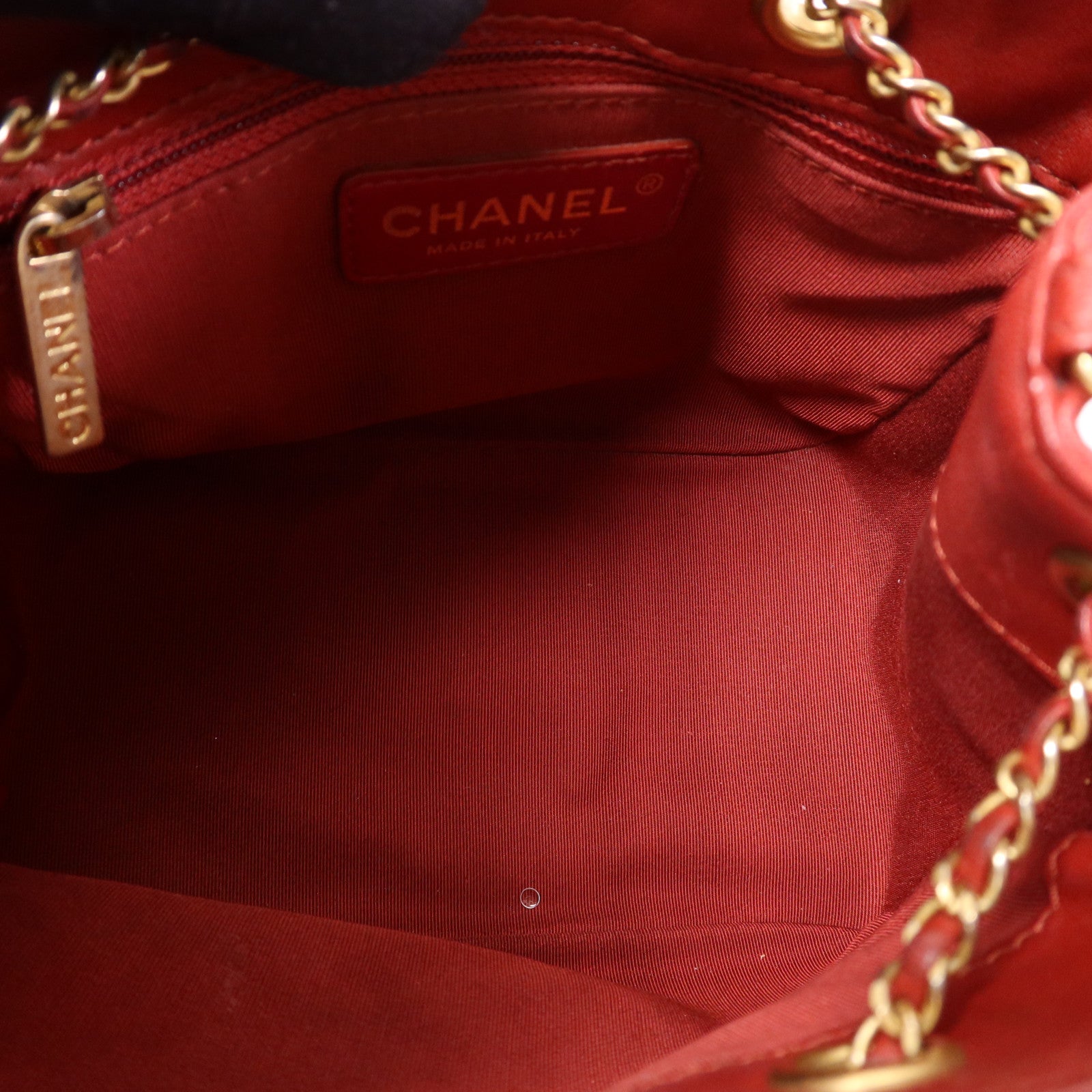 CHANEL 牛皮皮革Egyptian Amulet金扣鏈帶肩背袋