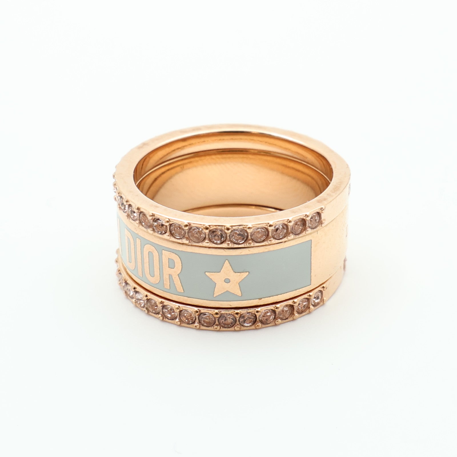Dior 金屬Triple Ring戒指US#5.75