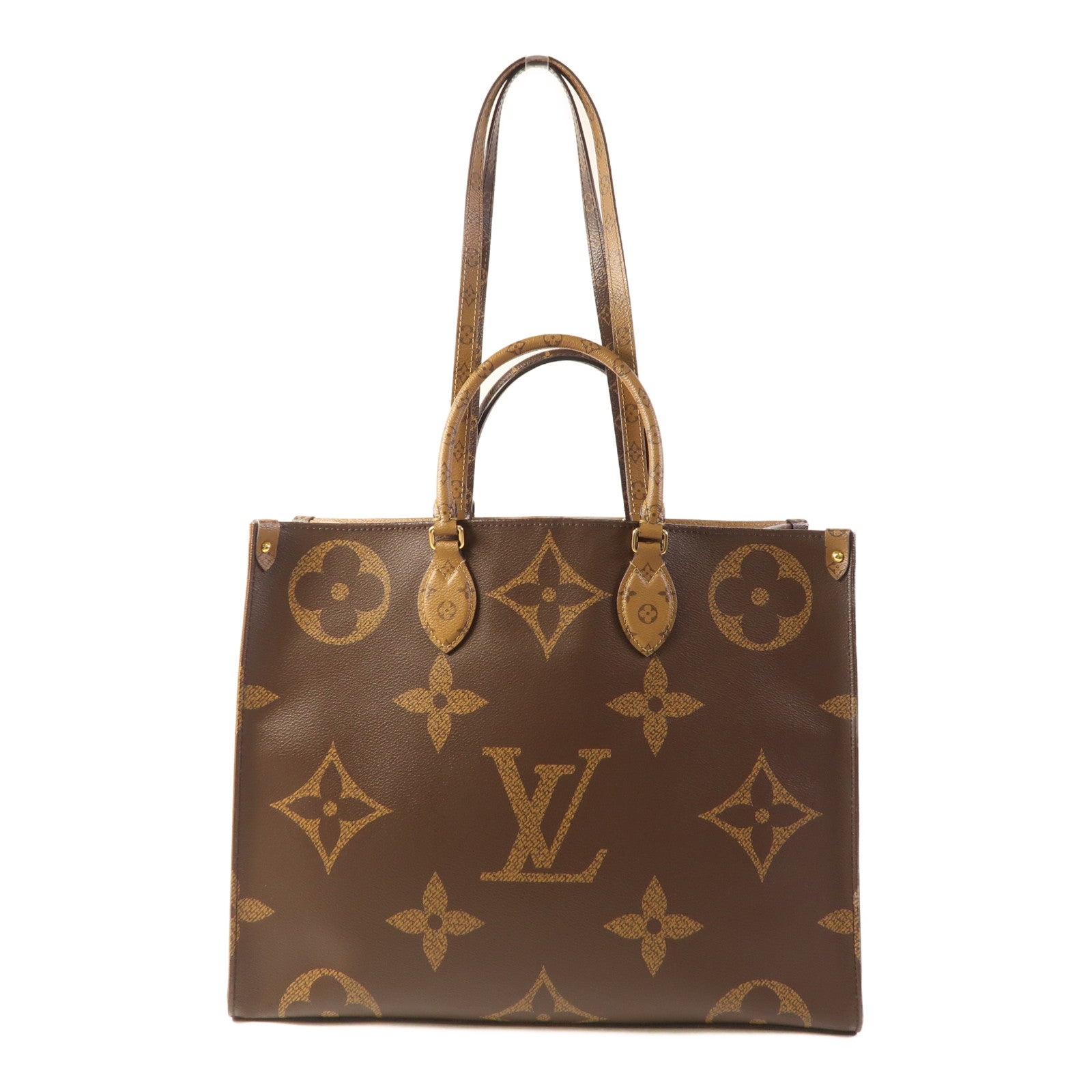 LOUIS VUITTON LV GHW On The Go GM 2 Way Bag M44576 Monogram Giant Reverse Brown
