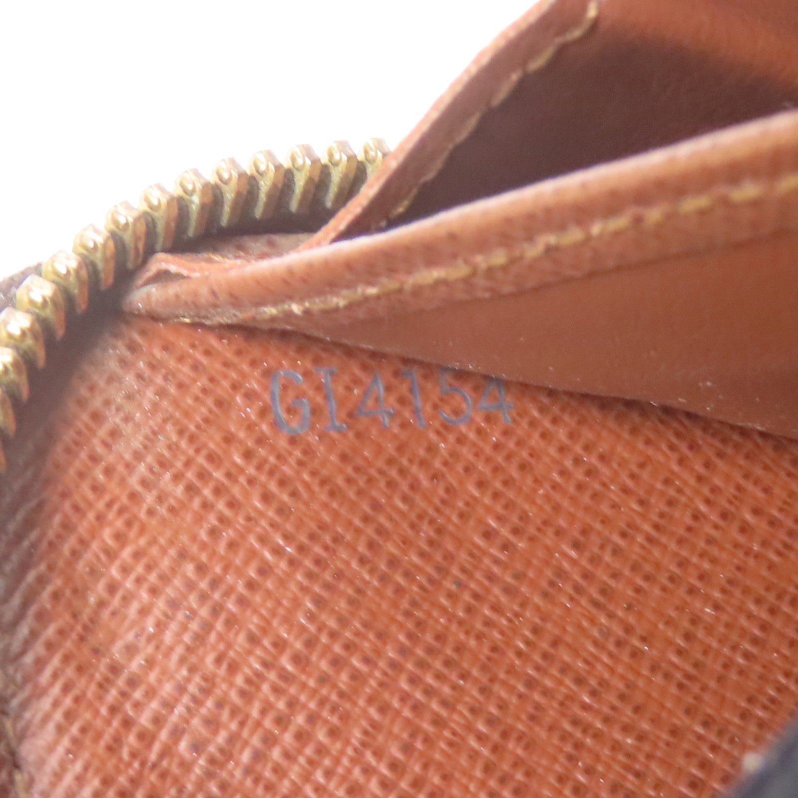 LOUIS VUITTON LV GHW Zipper Long Wallet M42616 Monogram Brown