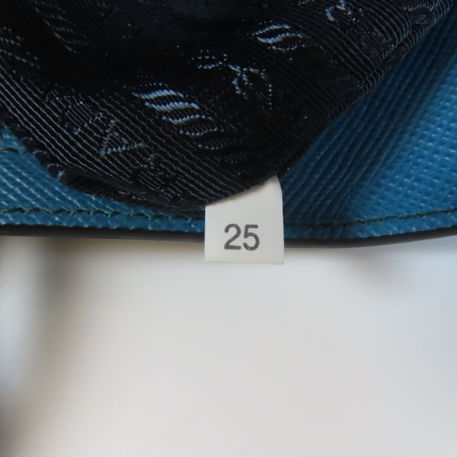 PRADA 【激減優惠】Saffiano皮革2 Way Shoulder Tote Bag金扣手挽肩背兩用袋藍色