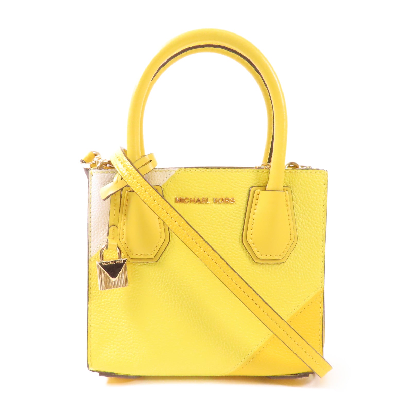 Michael Kors 皮革Shoulder Bag金扣手挽肩背兩用袋