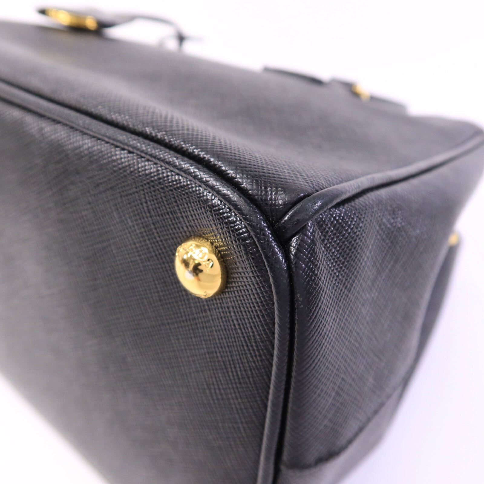 PRADA 牛皮皮革Saffiano Lux手挽肩背兩用袋