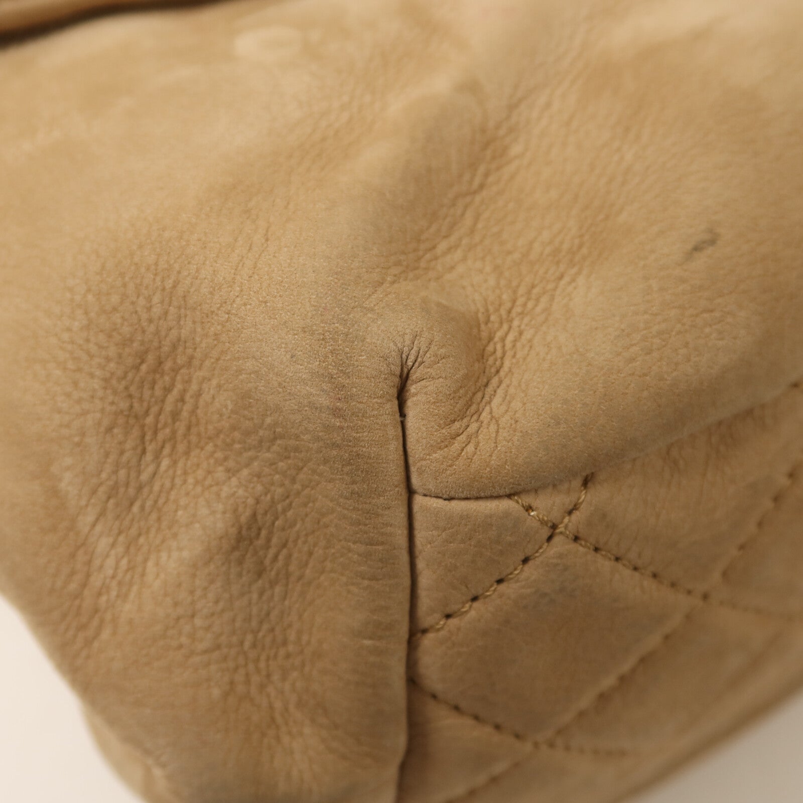 CHANEL Nubuck Seasonal Flap Bag銀扣鏈帶肩背袋