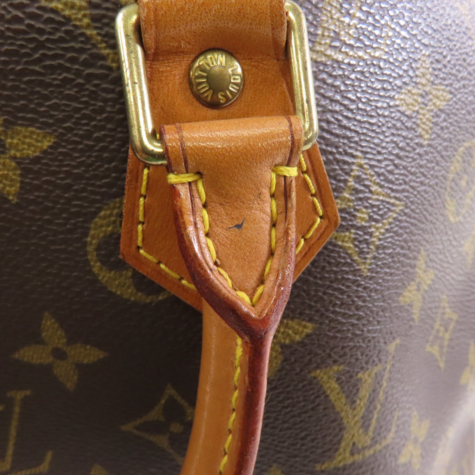 LOUIS VUITTON Monogram Alma PM金扣手挽袋啡色