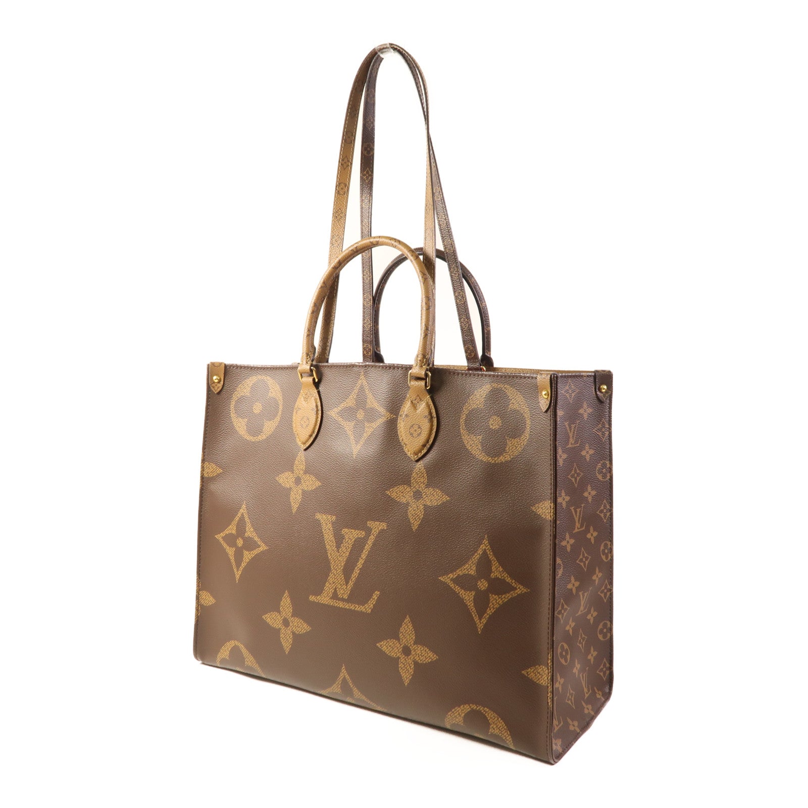 LOUIS VUITTON LV GHW On The Go GM 2 Way Bag M44576 Monogram Giant Reverse Brown