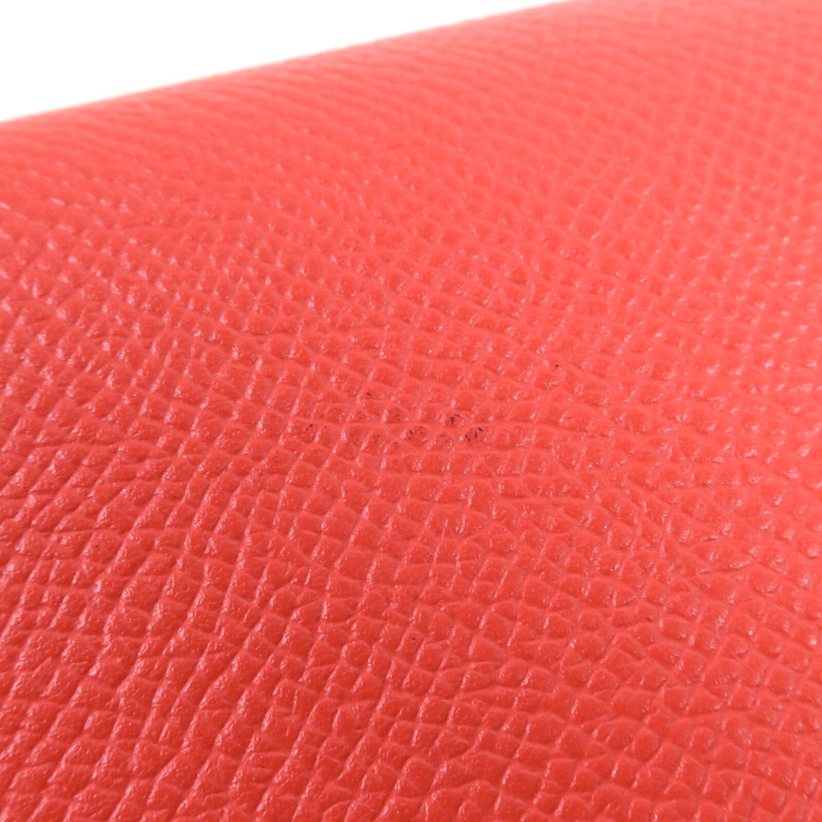 HERMES Epsom皮革Kelly Long Wallet銀扣長錢包Rouge Casaque