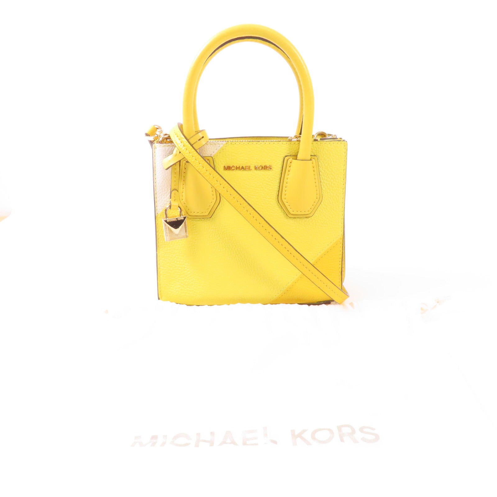 Michael Kors 皮革Shoulder Bag金扣手挽肩背兩用袋