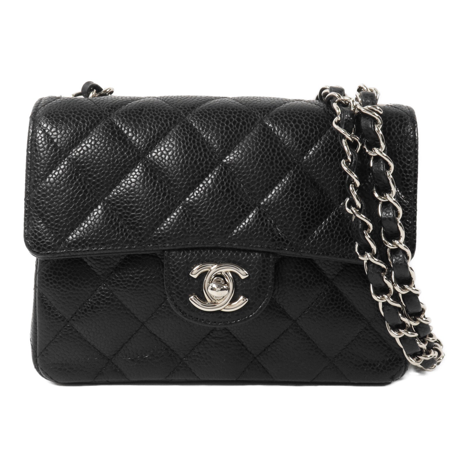 CHANEL 牛皮皮革Vintage Mini Classic 17鏈帶肩背袋
