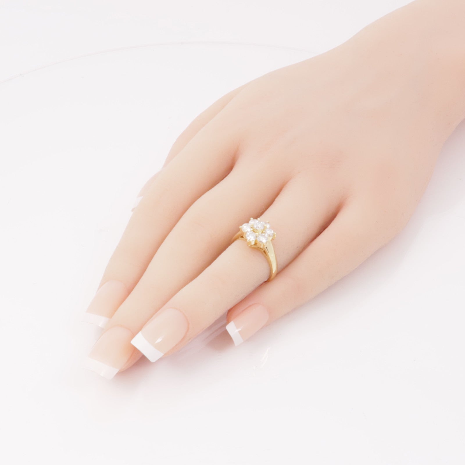 JEWELRY 【激減優惠】18K黃金Diamond Ring鑽石戒指US#4.5