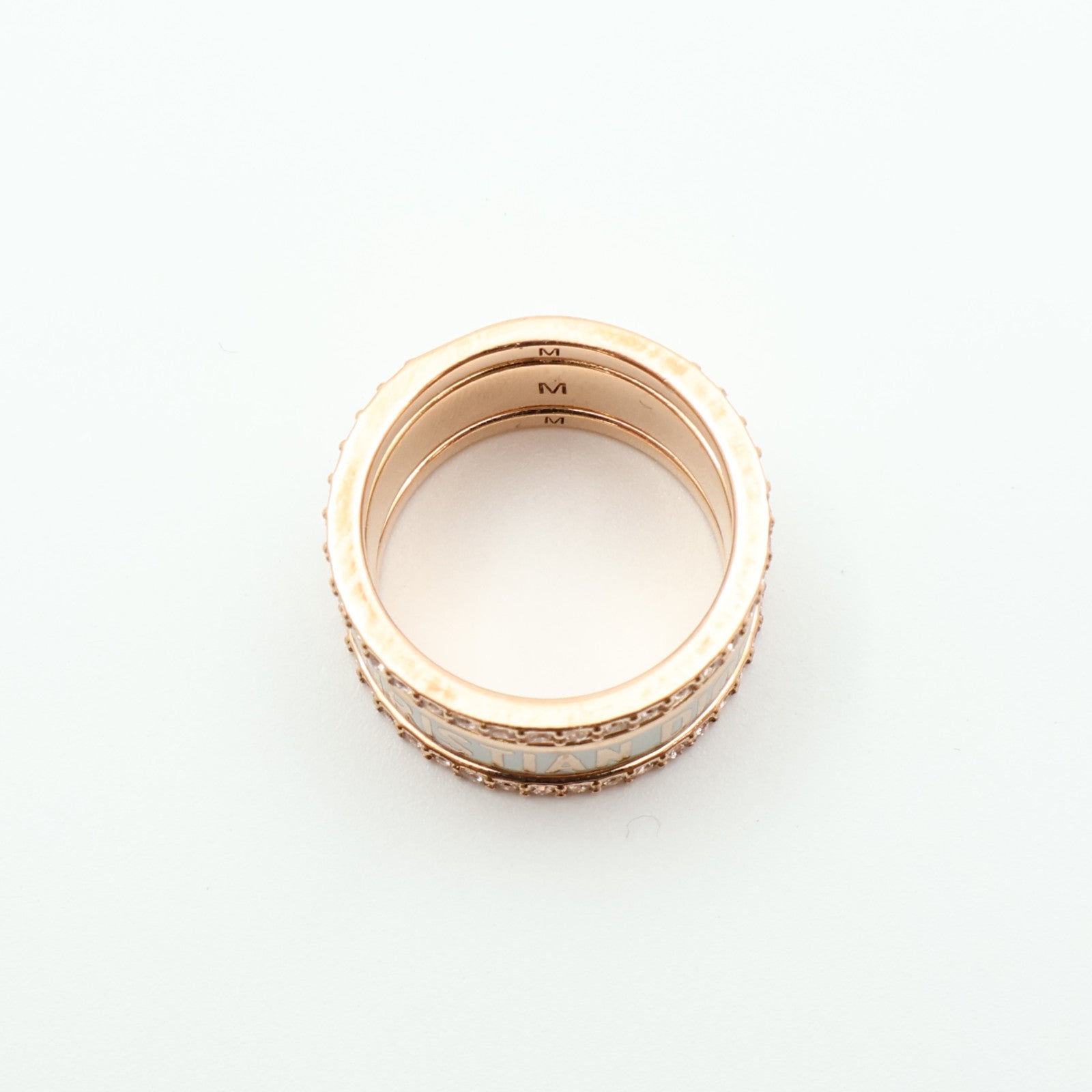 Dior 金屬Triple Ring戒指US#5.75