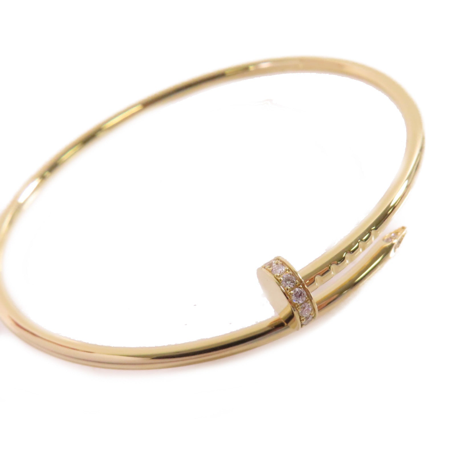 CARTIER 18K黃金Juste Un Clou Bracelet Diamond手鏈