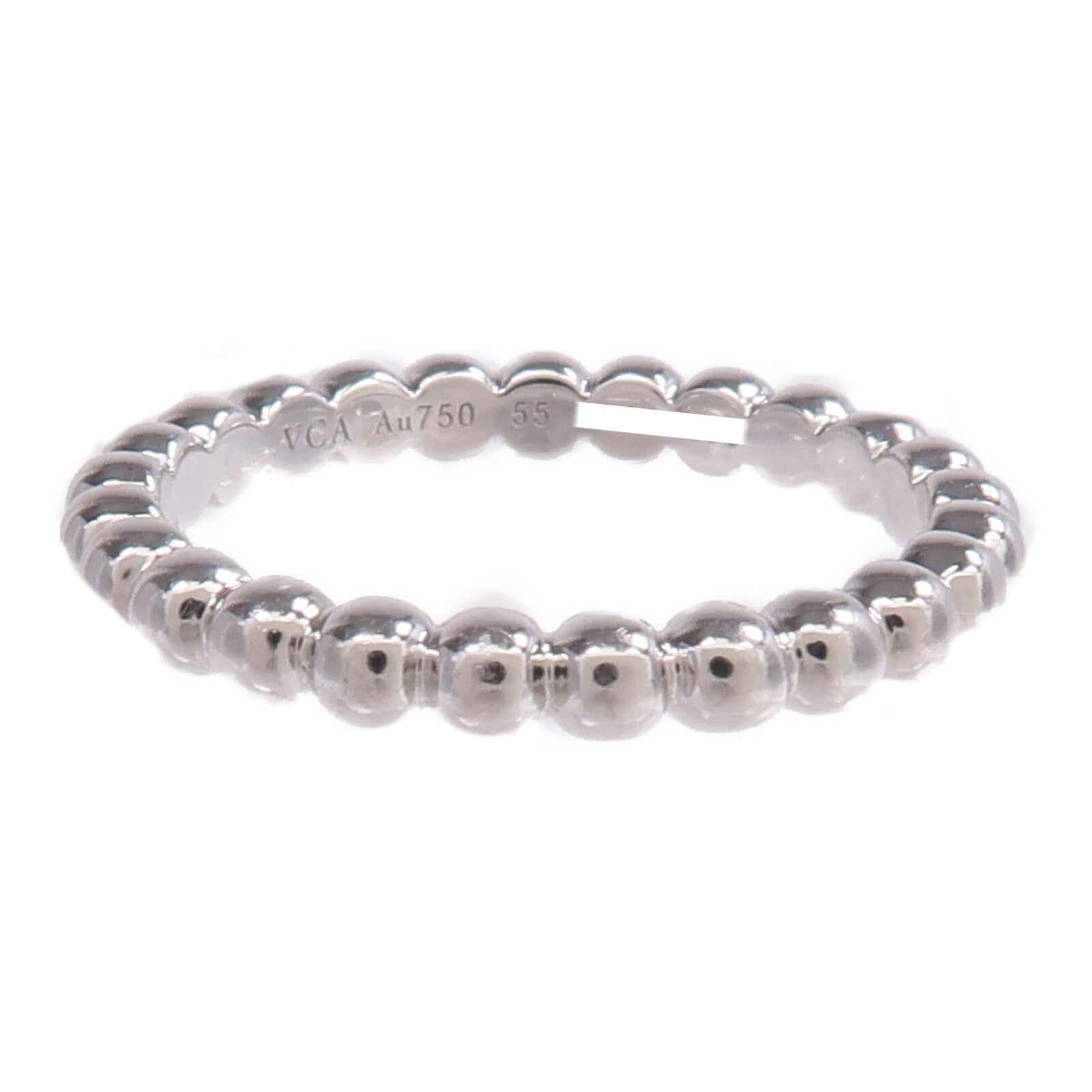 Van Cleef & Arpels 18K白金Perlee Pearls M戒指