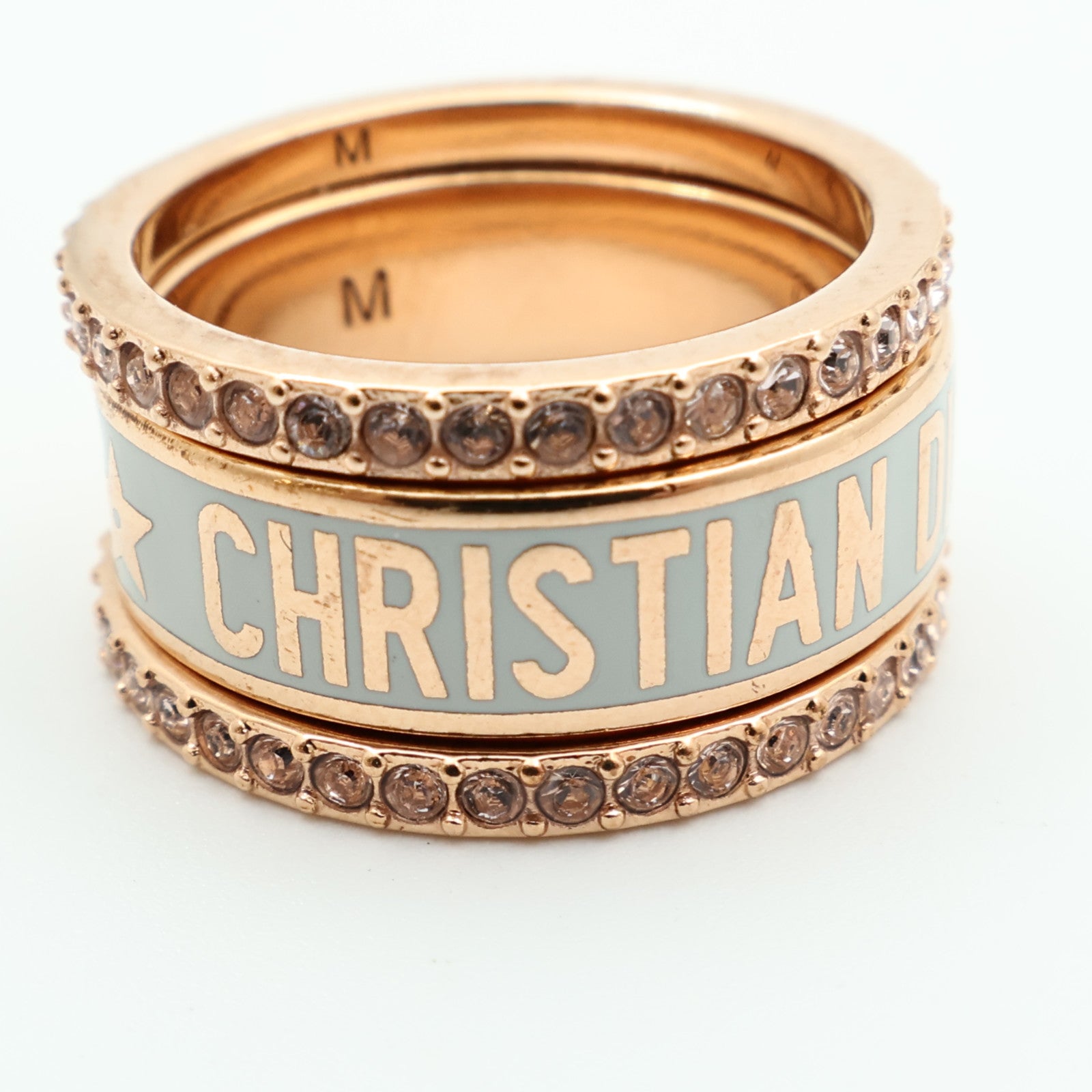 Dior 金屬Triple Ring戒指US#5.75