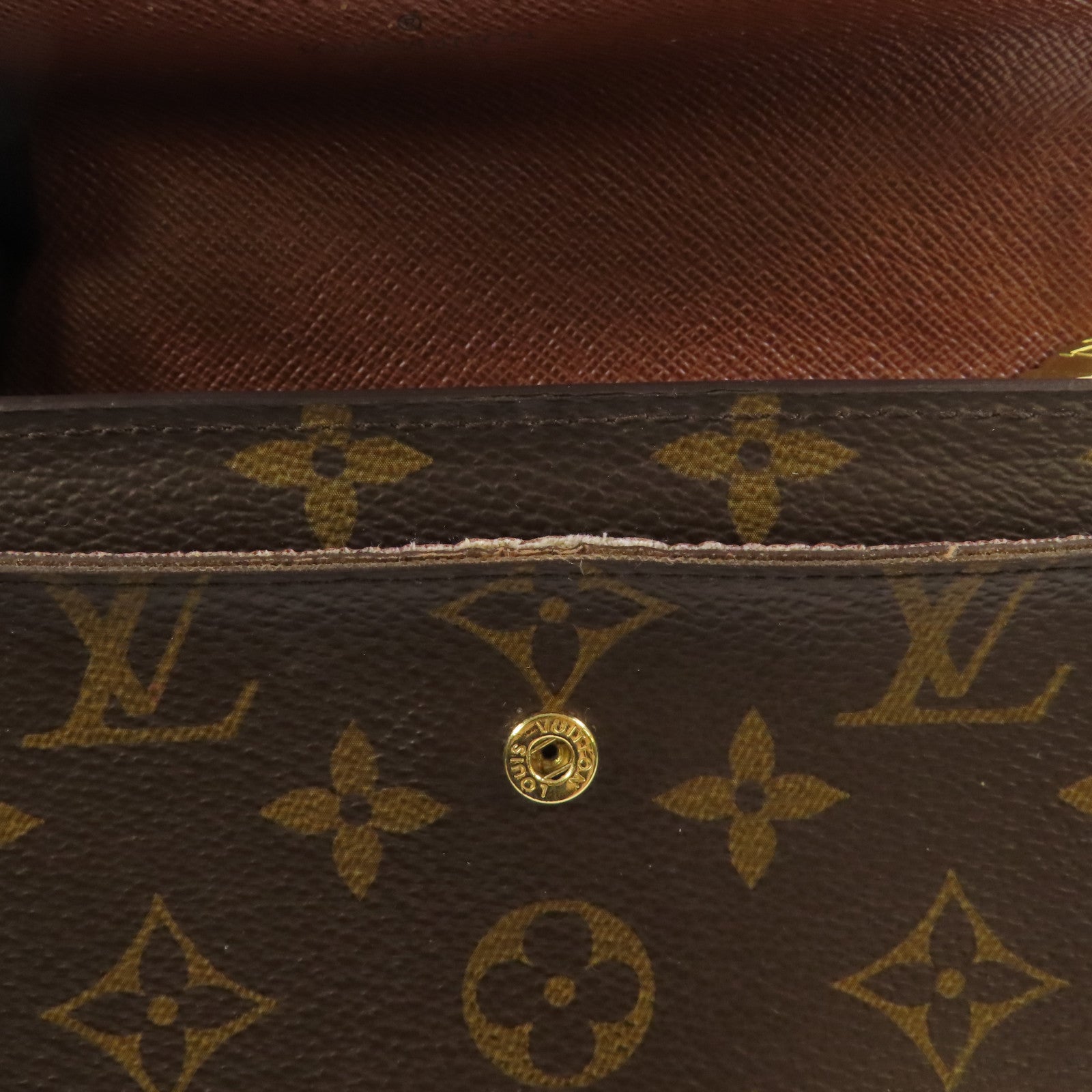 LOUIS VUITTON Monogram Alexandra金扣錢包