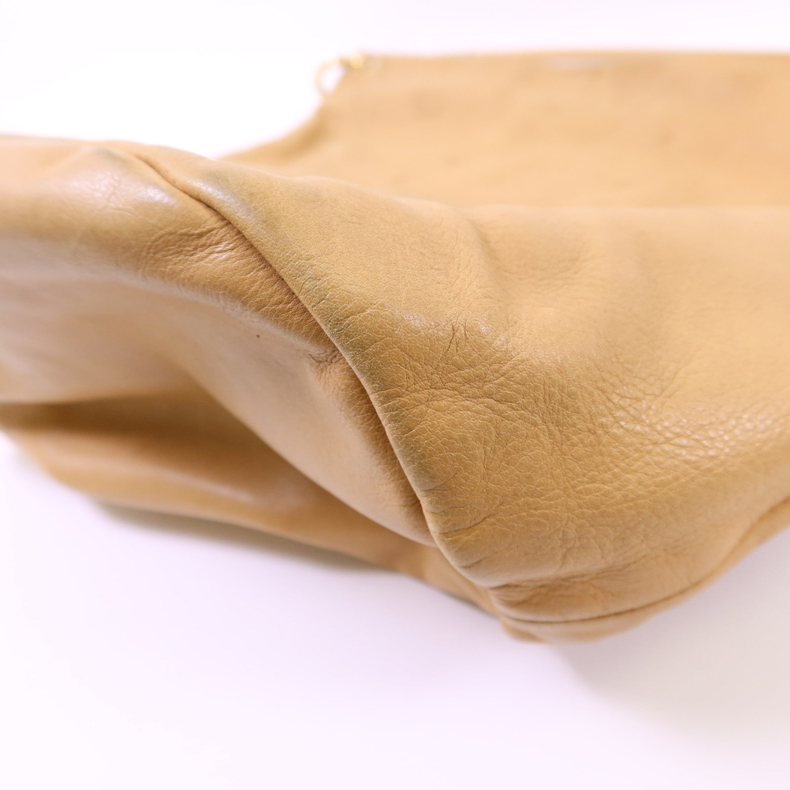 CHANEL 羊皮皮革Handbag金扣手挽袋