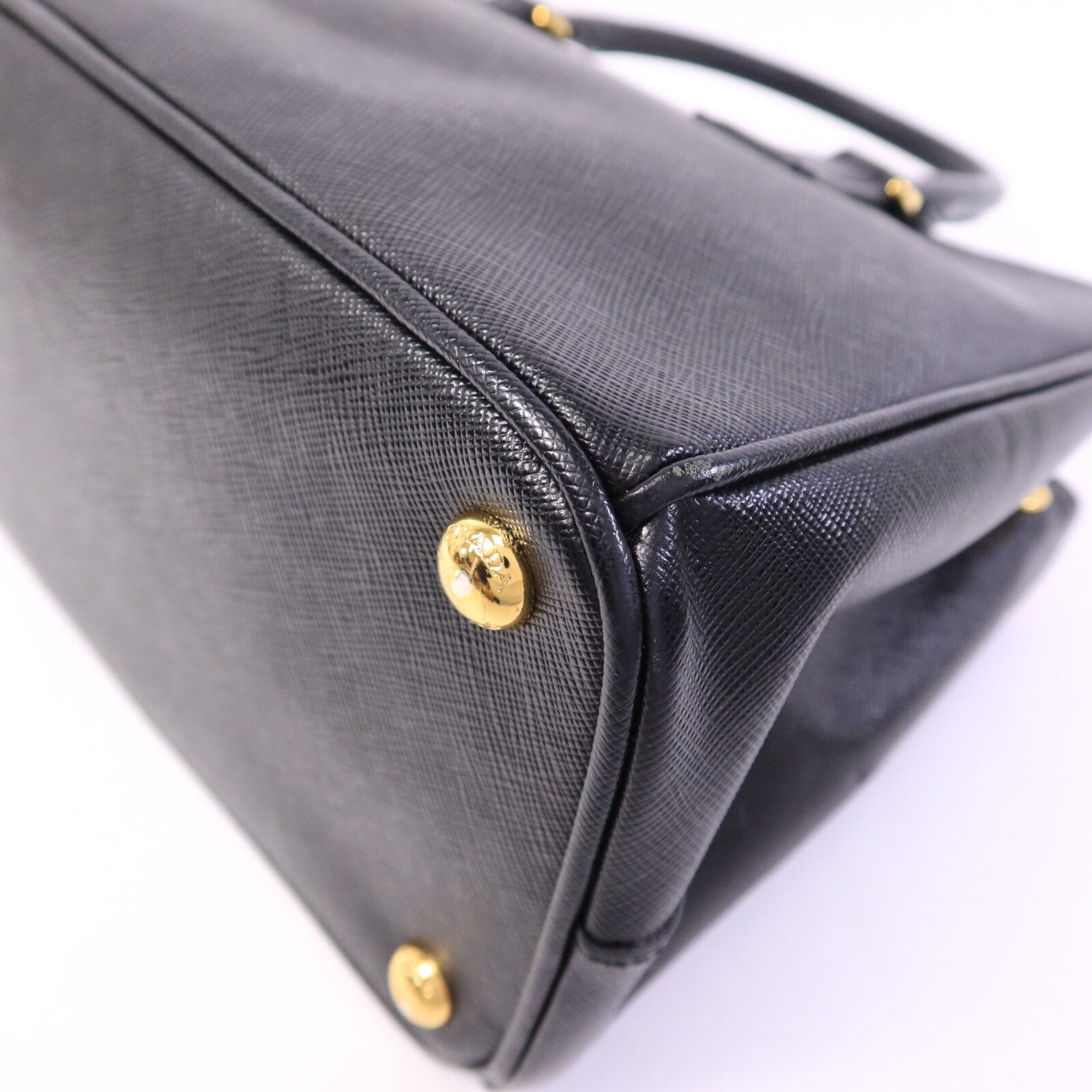 PRADA 牛皮皮革Saffiano Lux手挽肩背兩用袋