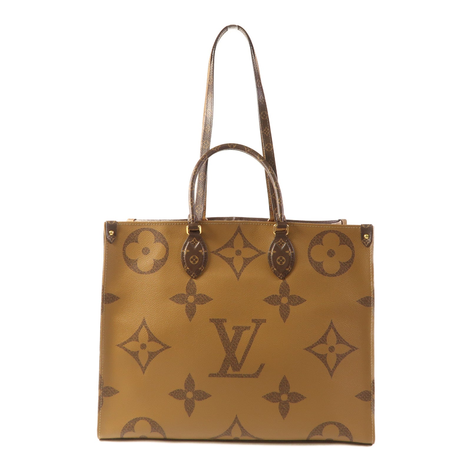 LOUIS VUITTON LV GHW On The Go GM 2 Way Bag M44576 Monogram Giant Reverse Brown