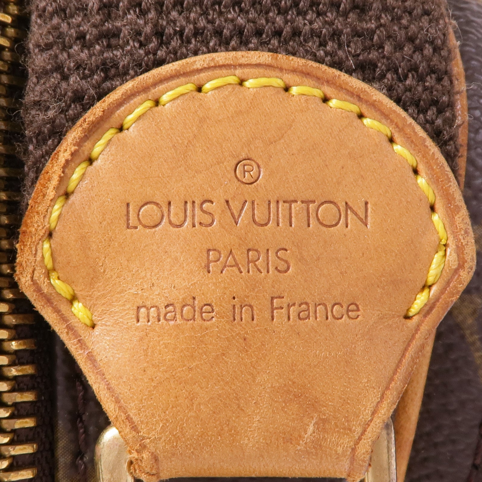 LOUIS VUITTON Monogram Reporter PM金扣肩背袋棕色