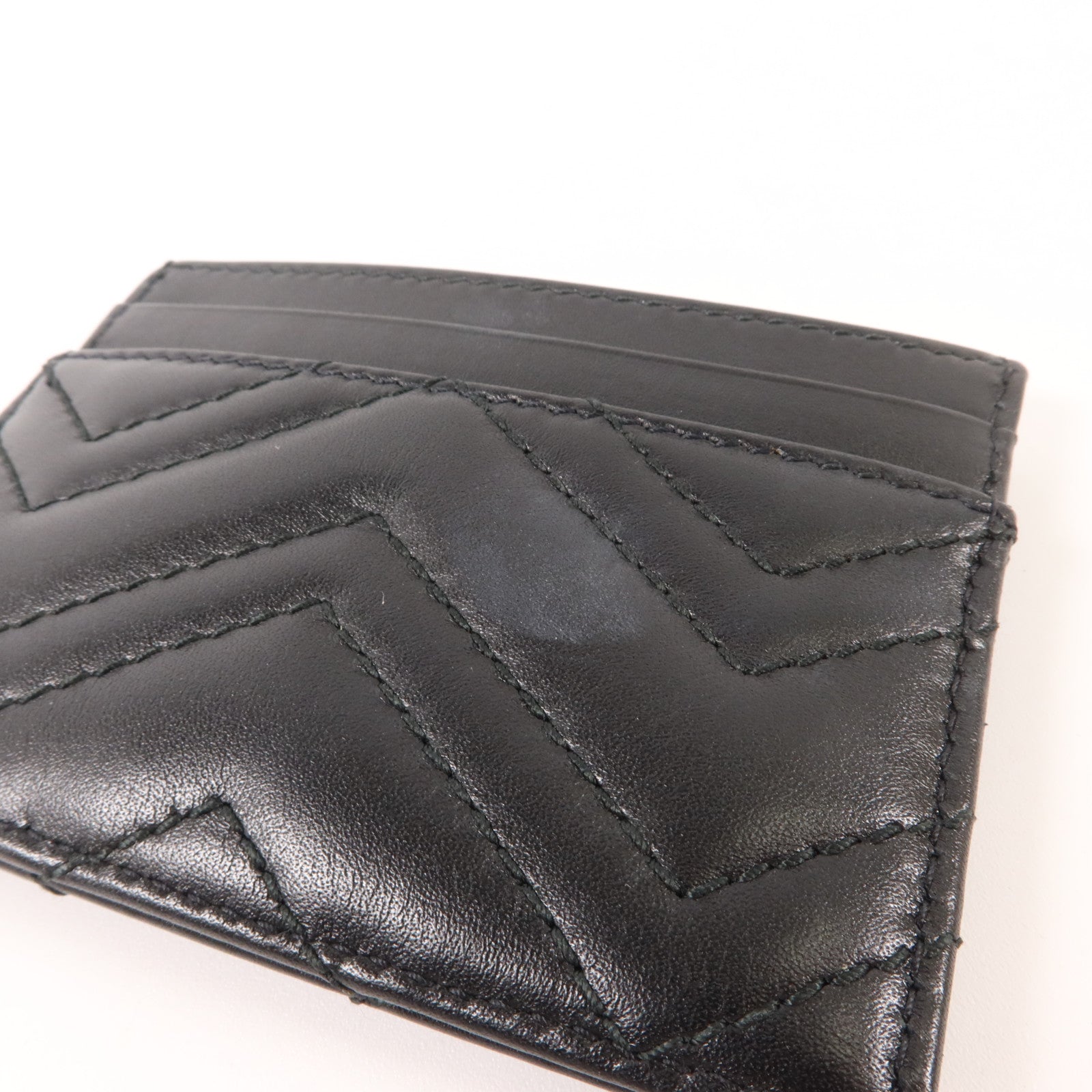 GUCCI 牛皮皮革GG Marmont Card Holder卡片套