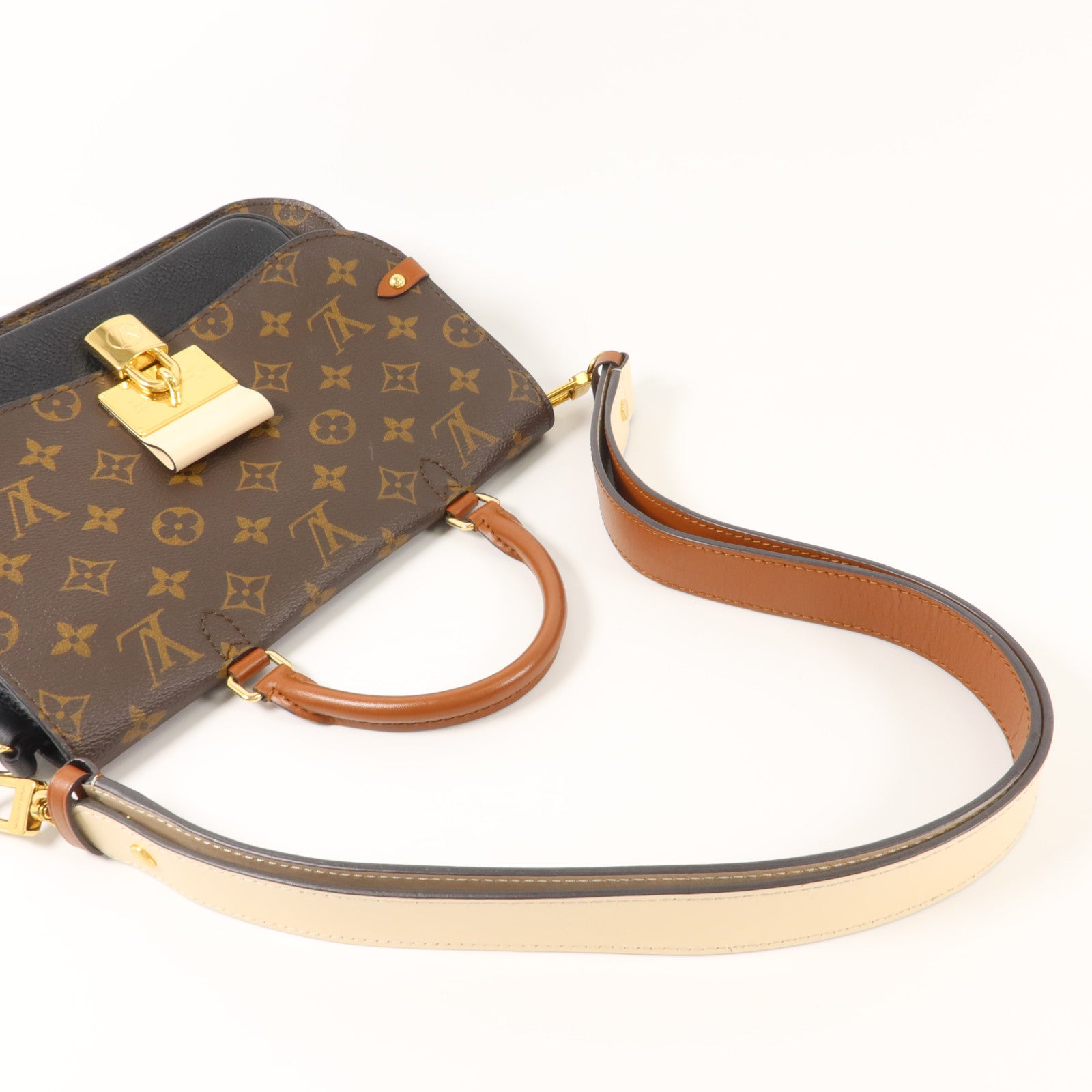 LOUIS VUITTON Monogram Vanguard金扣手挽肩背兩用袋