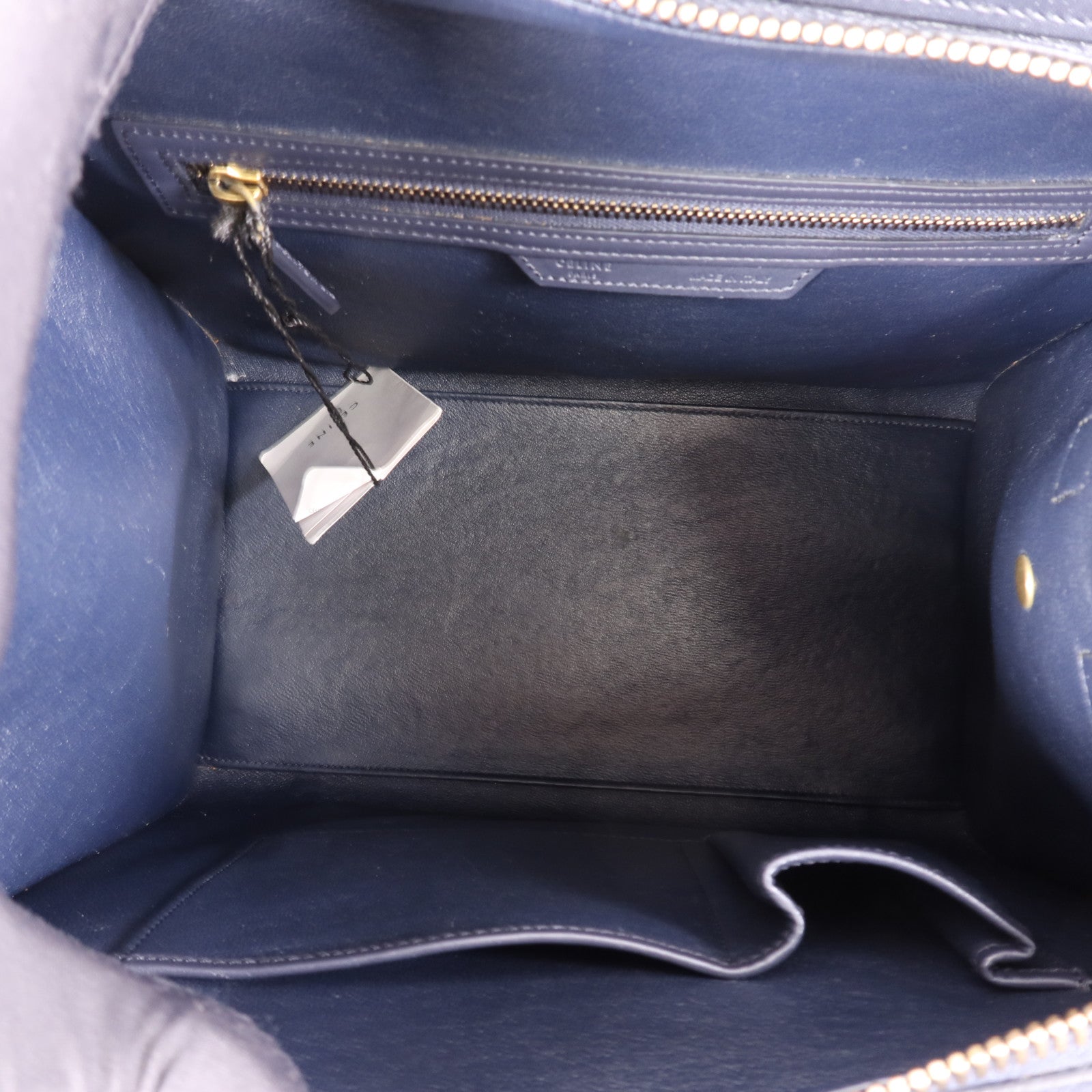 CELINE 牛皮皮革Mini Luggage手挽袋