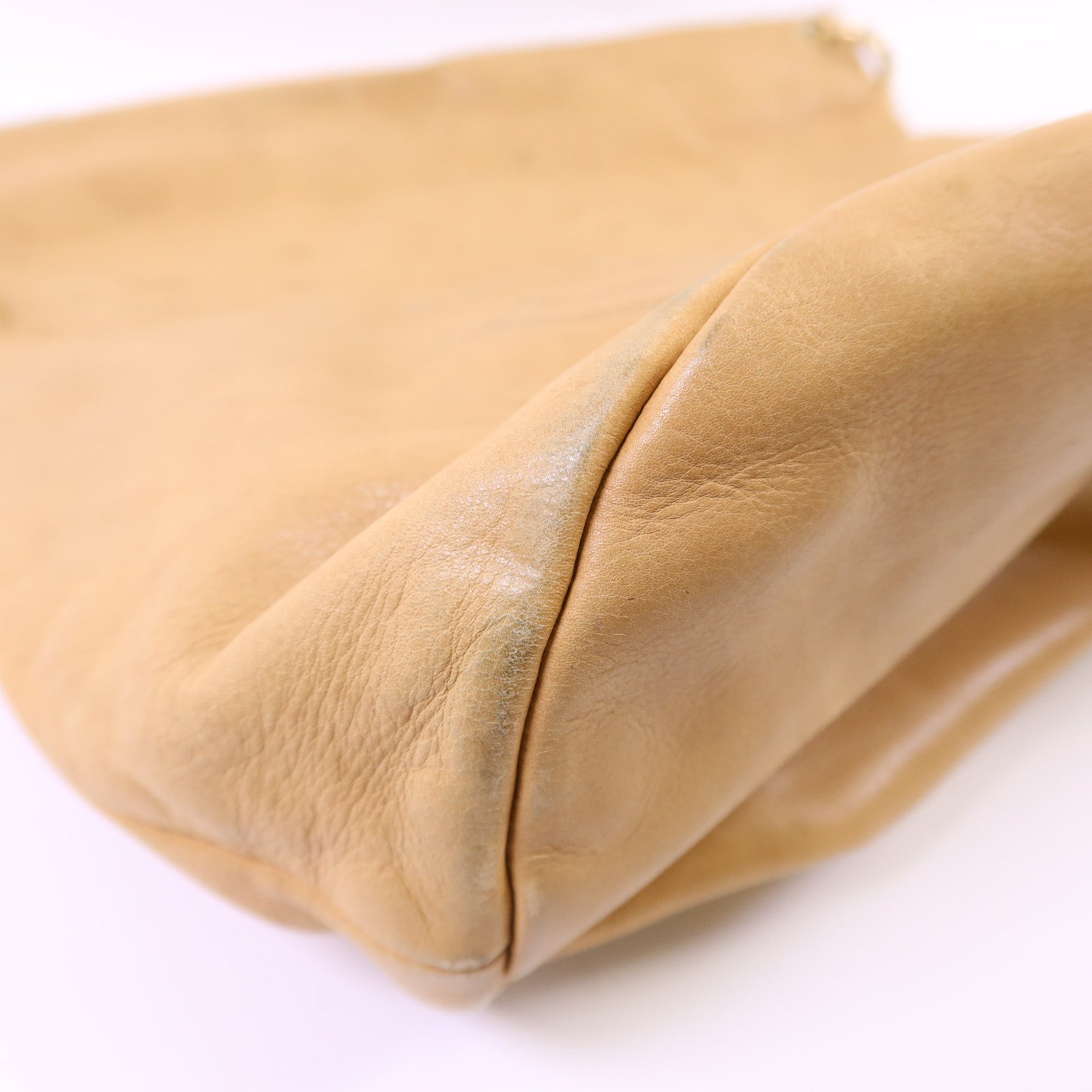 CHANEL 羊皮皮革Handbag金扣手挽袋