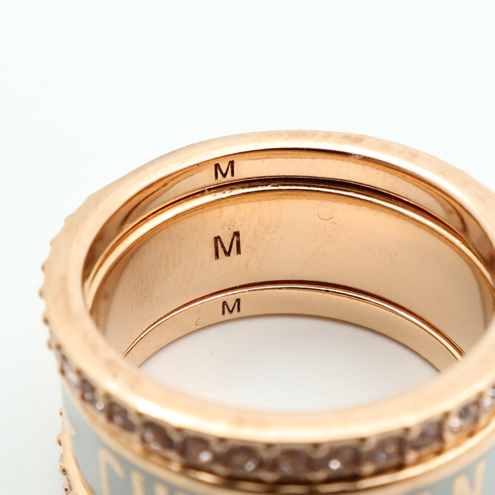Dior 金屬Triple Ring戒指US#5.75