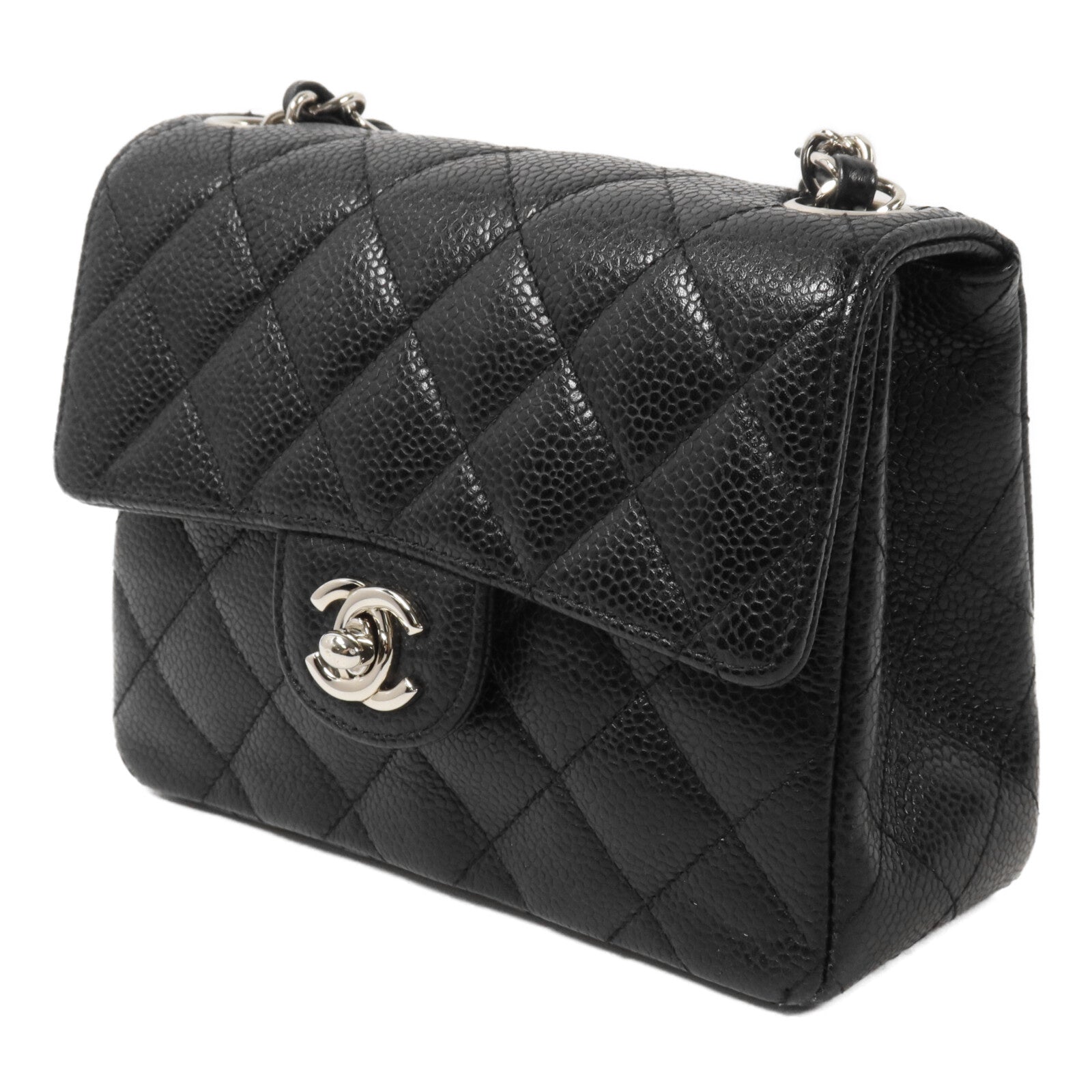 CHANEL 牛皮皮革Vintage Mini Classic 17鏈帶肩背袋