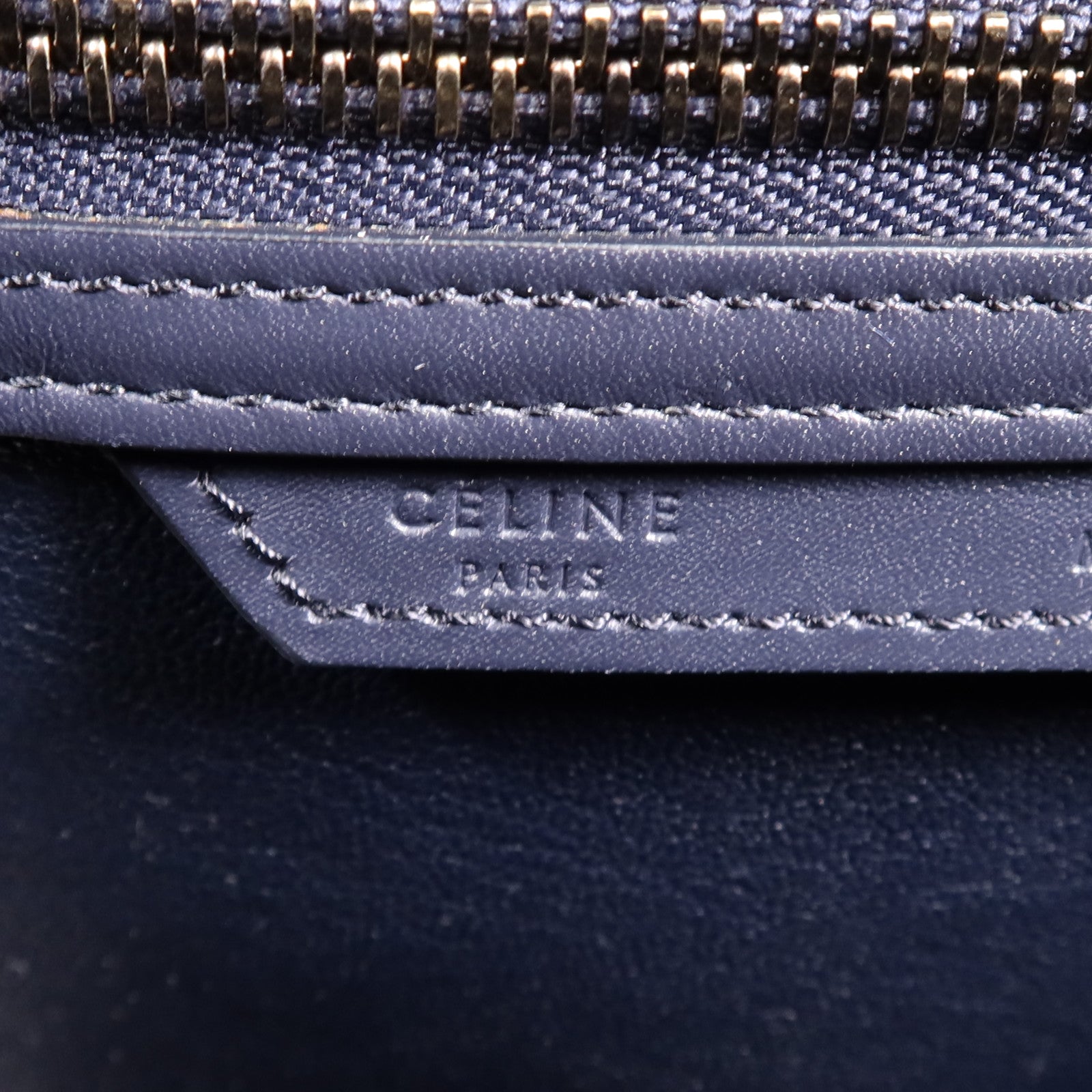 CELINE 牛皮皮革Mini Luggage手挽袋