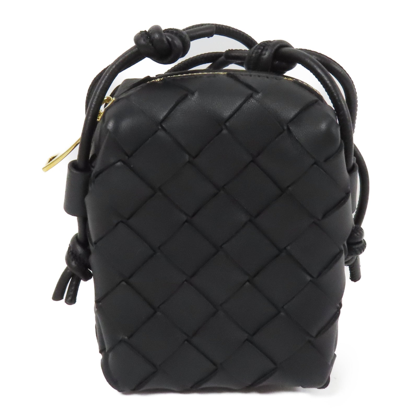 BOTTEGA VENETA 【激減優惠】羊皮皮革Micro Shoulder Bag金扣肩背袋