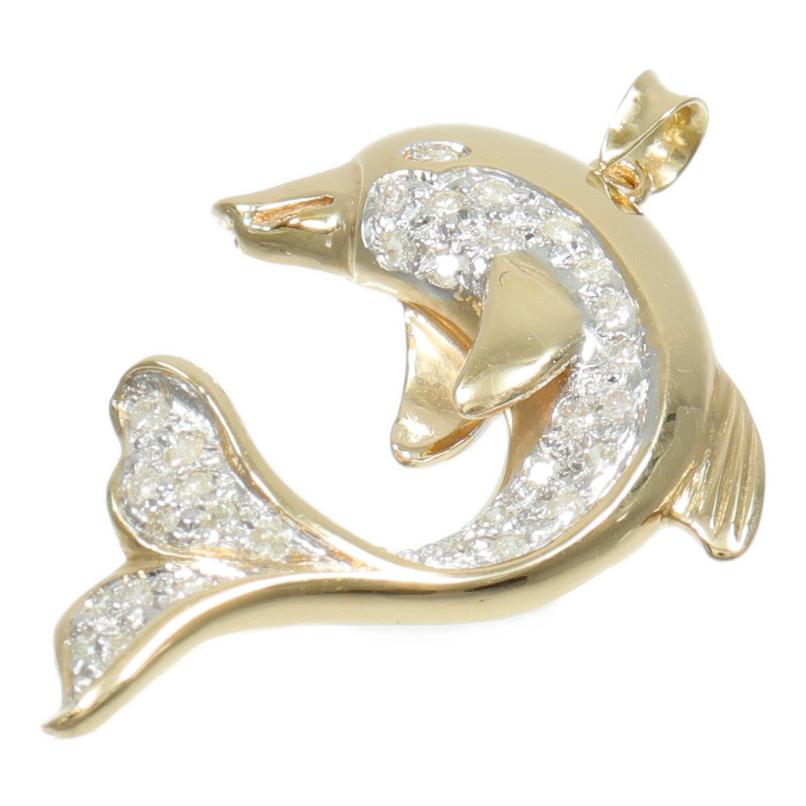 JEWELRY 14K黃金Diamond Pendant鑽石吊墜
