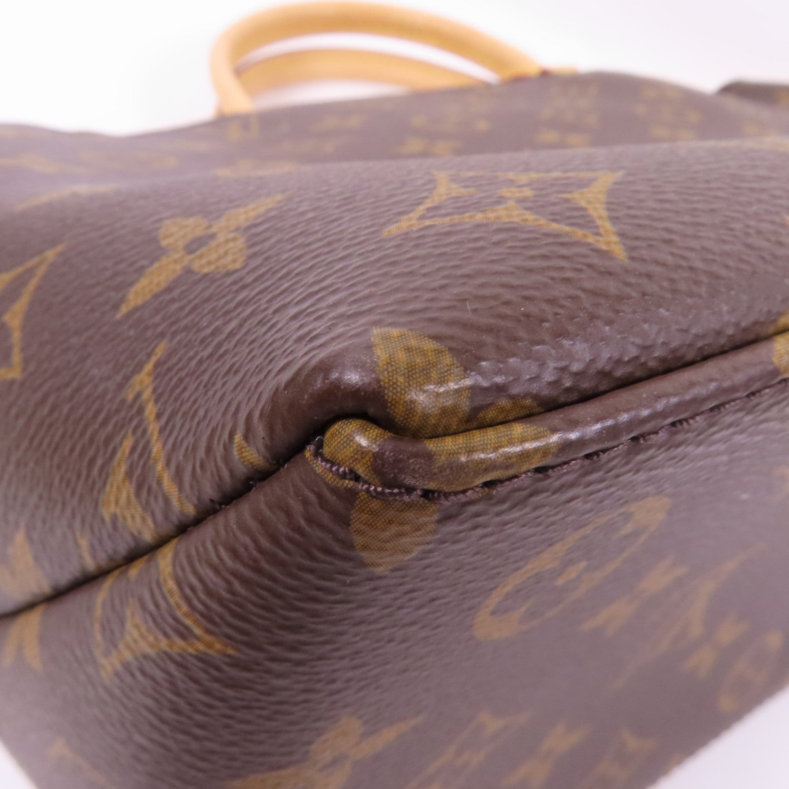 LOUIS VUITTON Monogram Petit Palais金扣手挽肩背兩用袋棕色