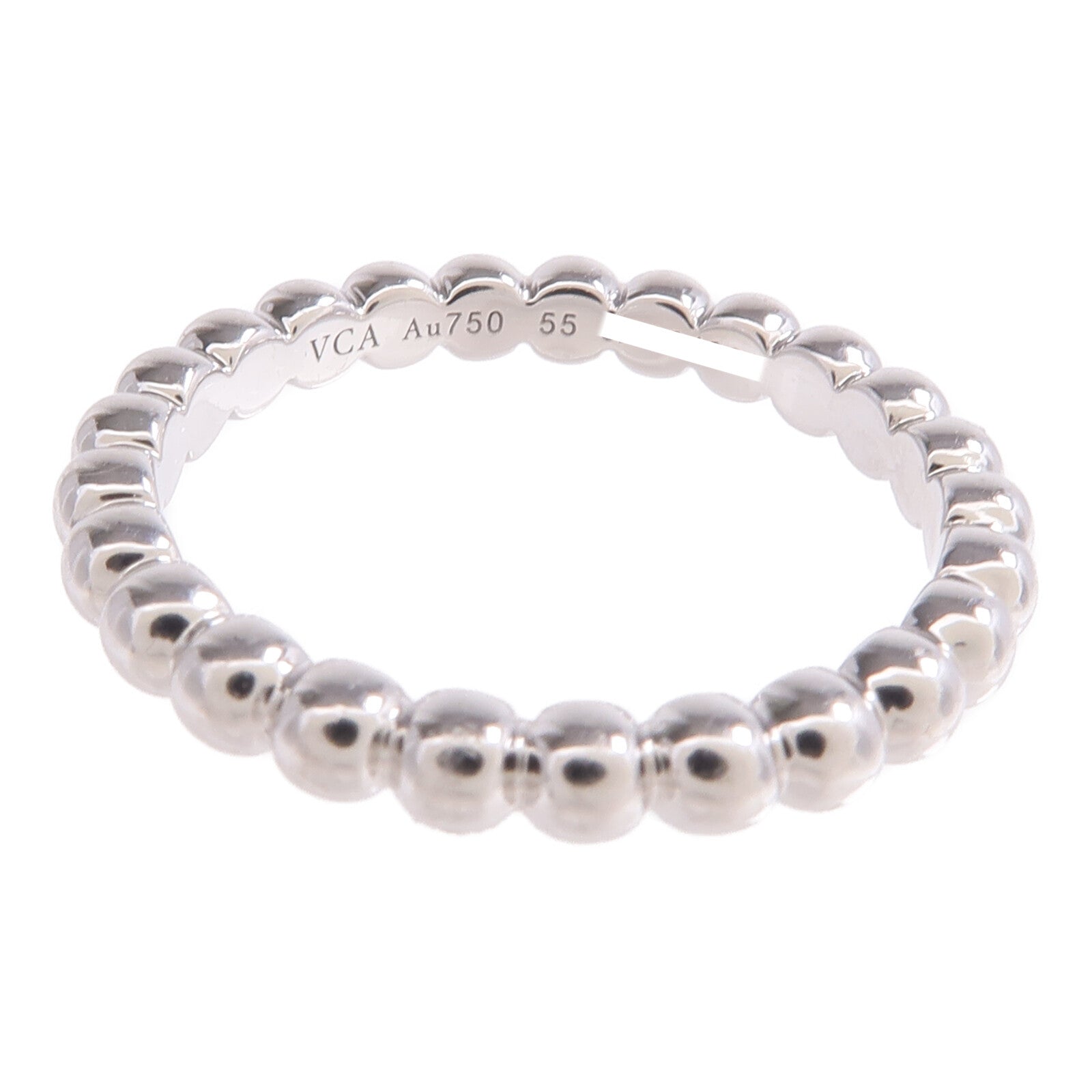 Van Cleef & Arpels 18K白金Perlee Pearls M戒指