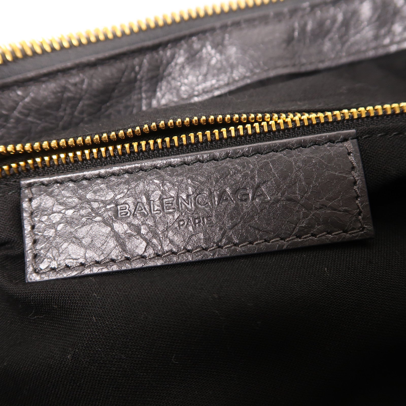 BALENCIAGA 牛皮皮革Giant Work Handbag金扣手挽袋灰色