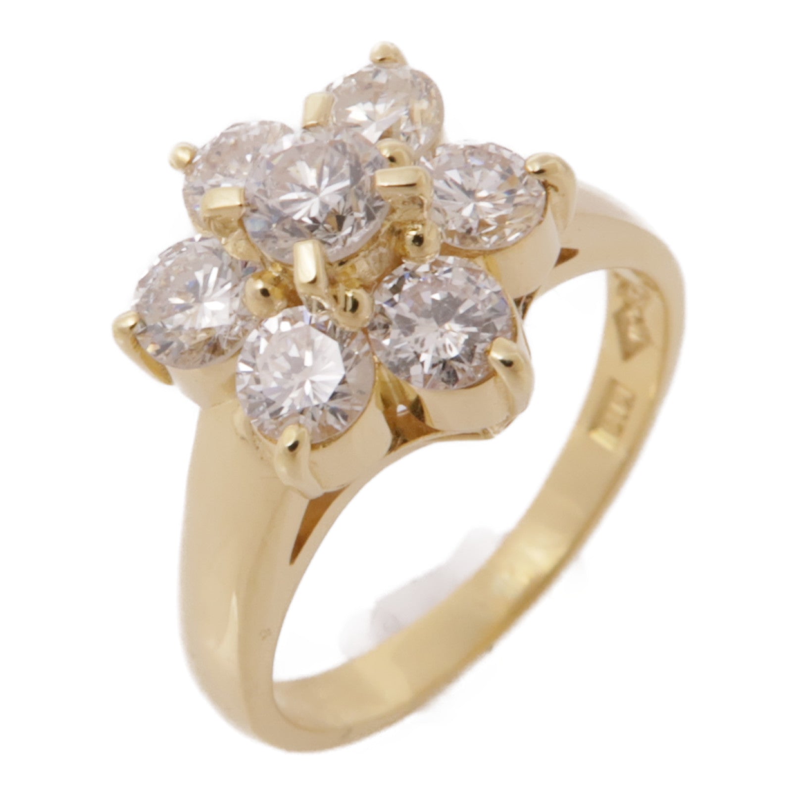 JEWELRY 【激減優惠】18K黃金Diamond Ring鑽石戒指US#4.5