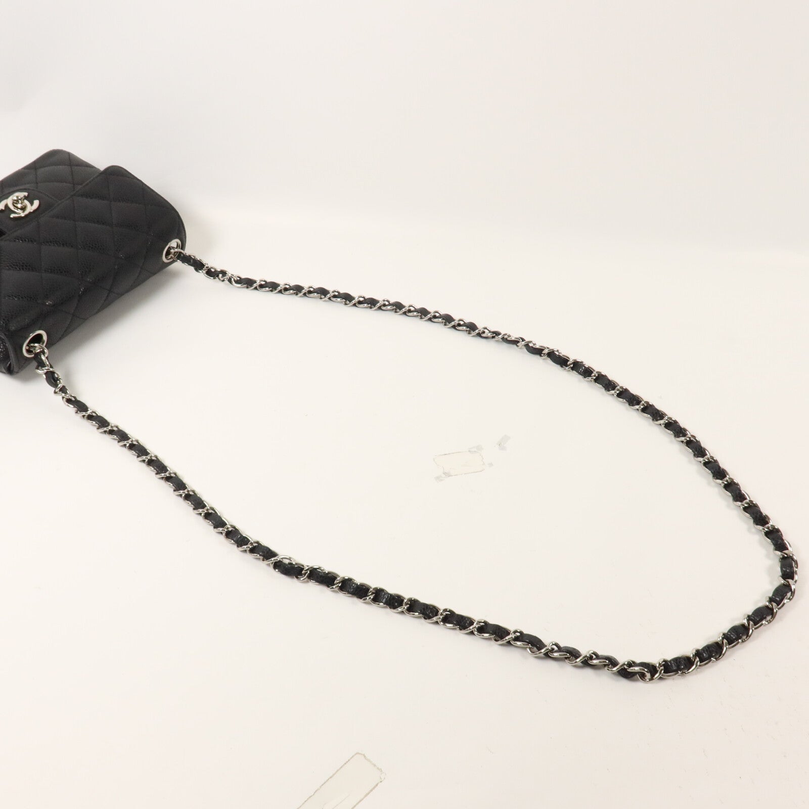 CHANEL 牛皮皮革Vintage Mini Classic 17鏈帶肩背袋