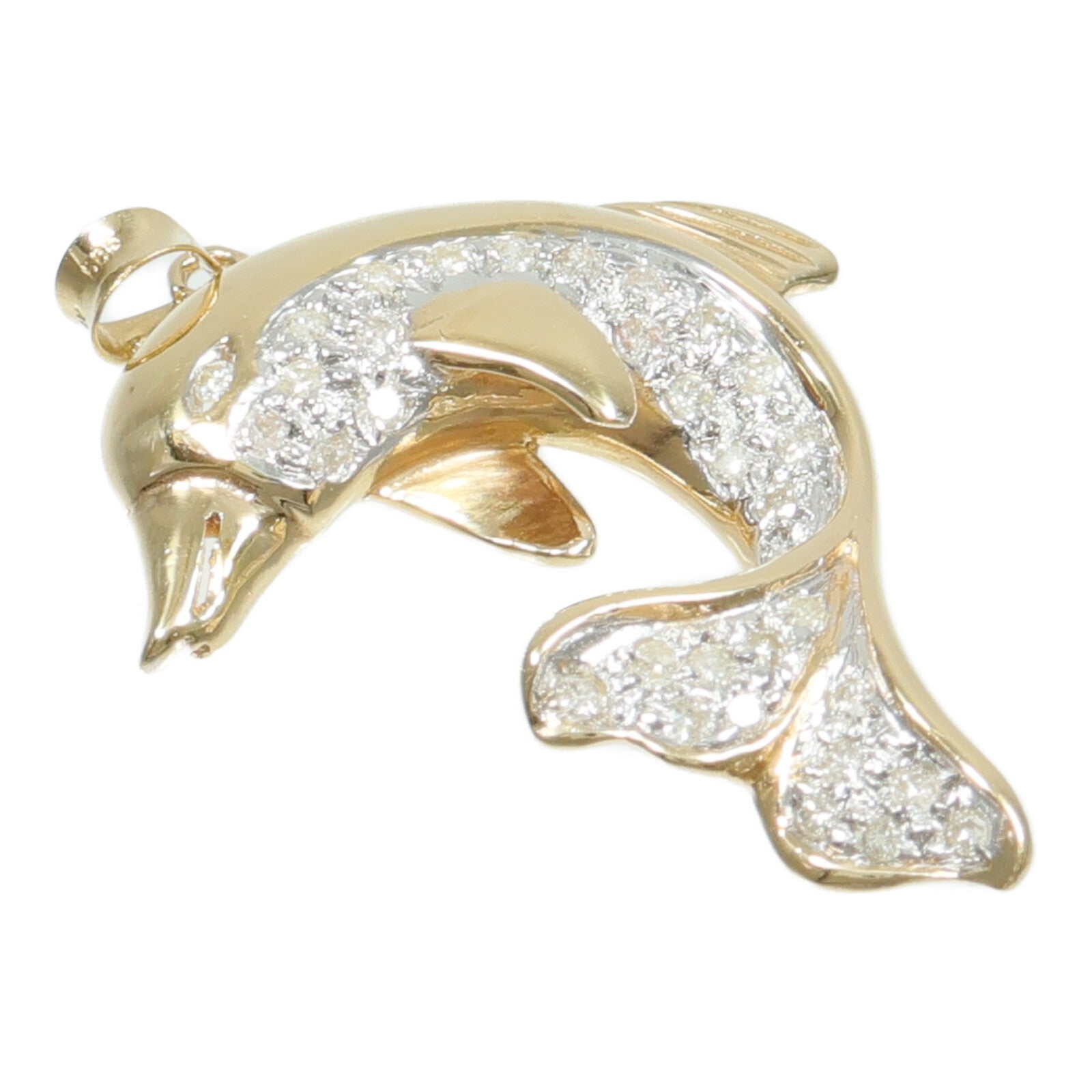 JEWELRY 14K黃金Diamond Pendant鑽石吊墜