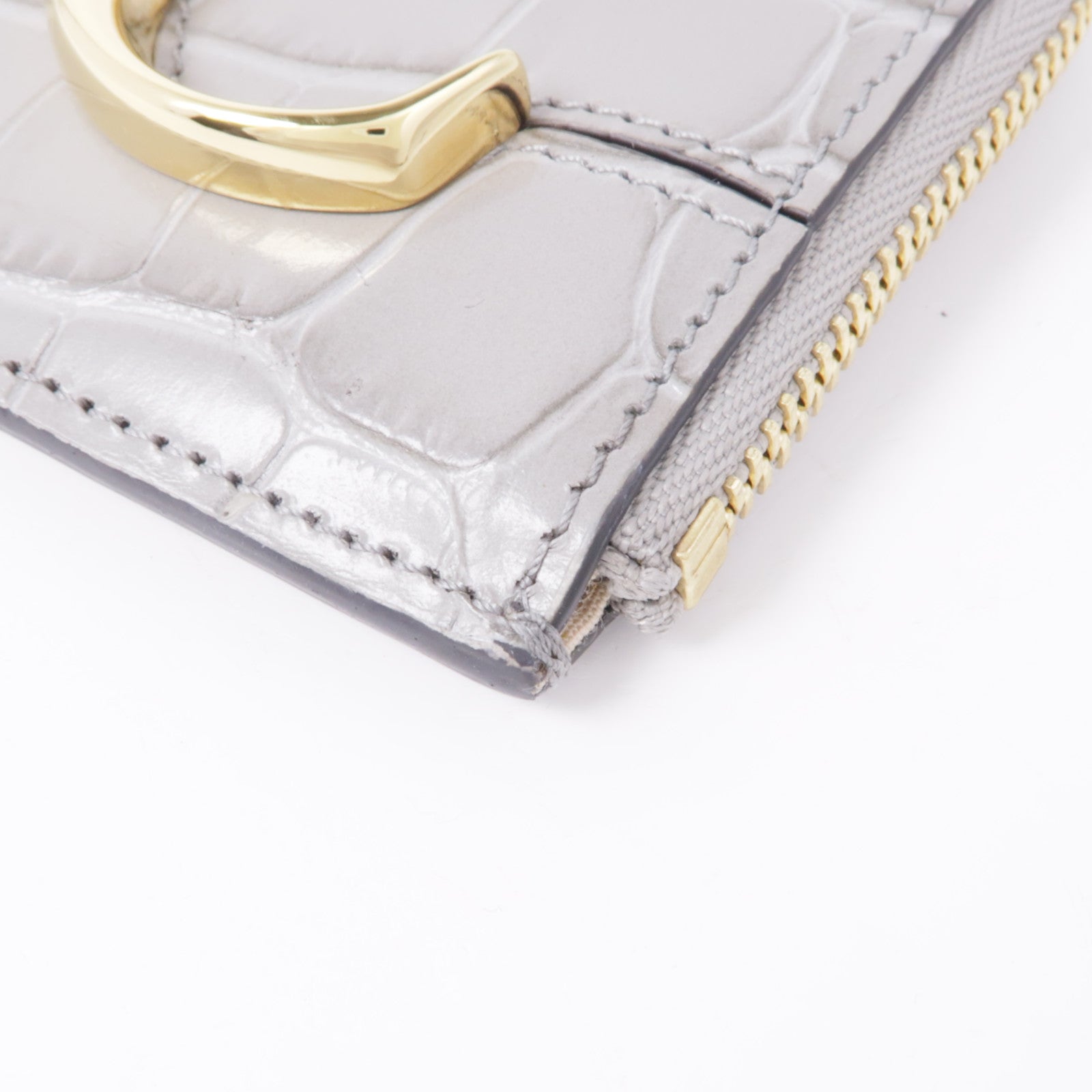Chloe 牛皮皮革Card Case金扣卡片套
