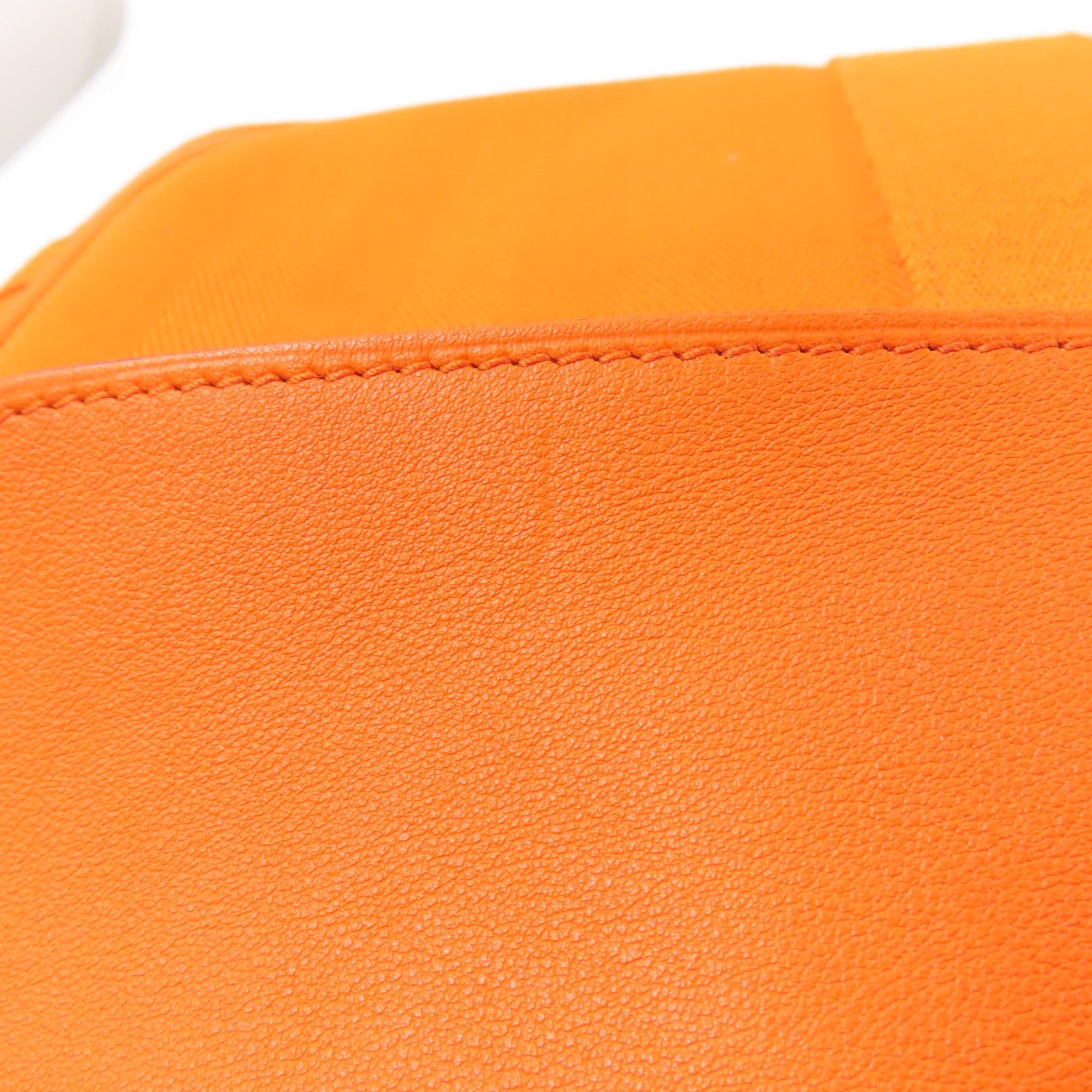 HERMES 帆布Valparaiso銀扣手挽袋Orange