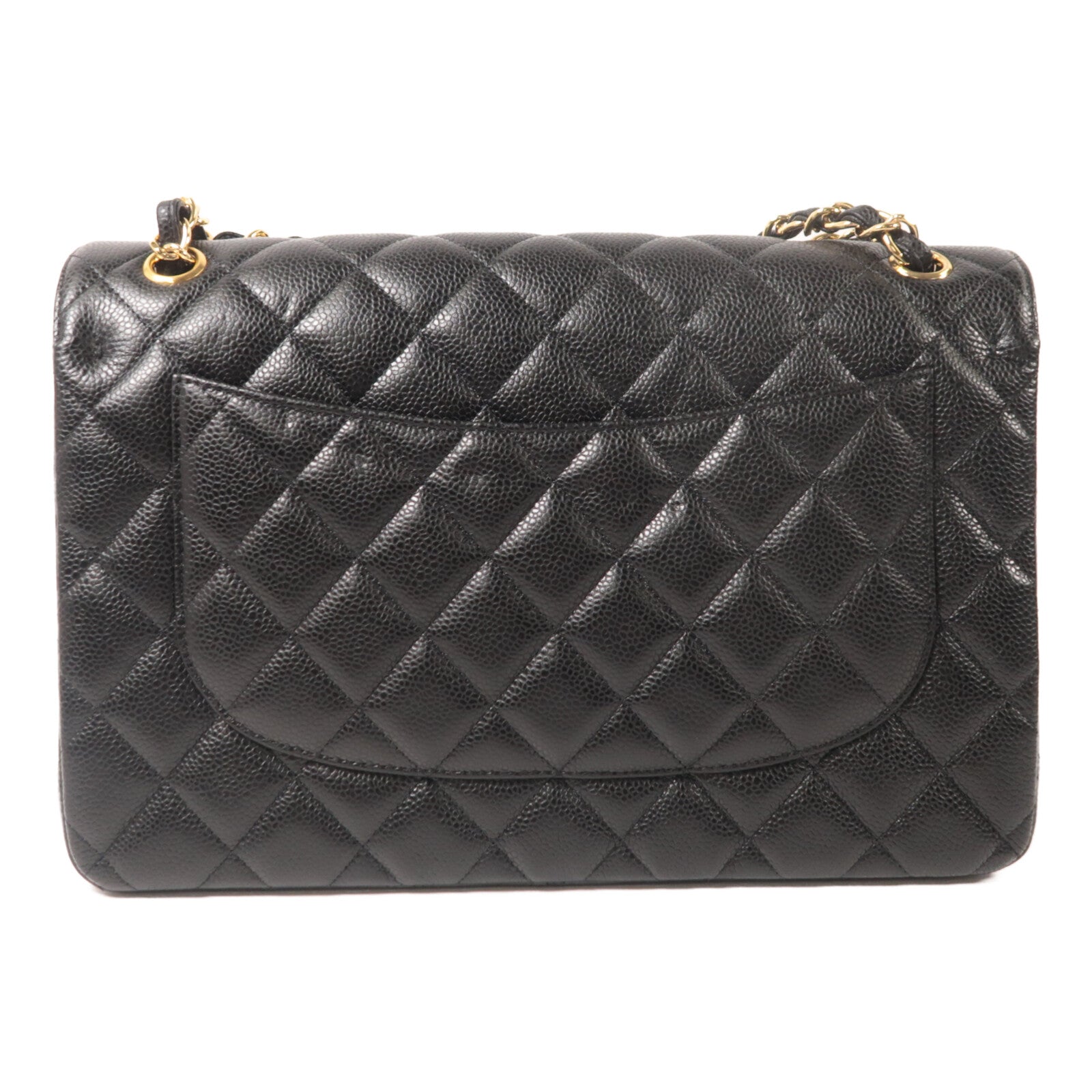 CHANEL 牛皮皮革Large Classic鏈帶肩背袋