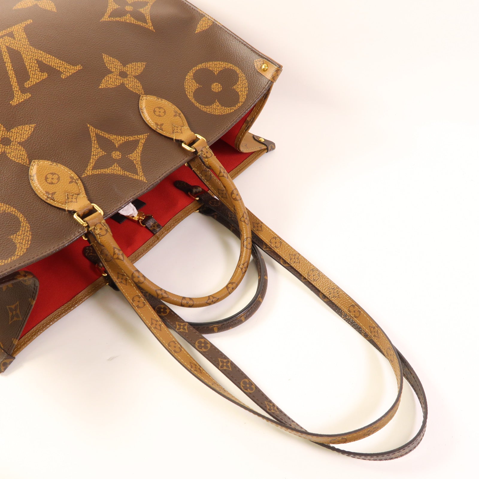 LOUIS VUITTON LV GHW On The Go GM 2 Way Bag M44576 Monogram Giant Reverse Brown