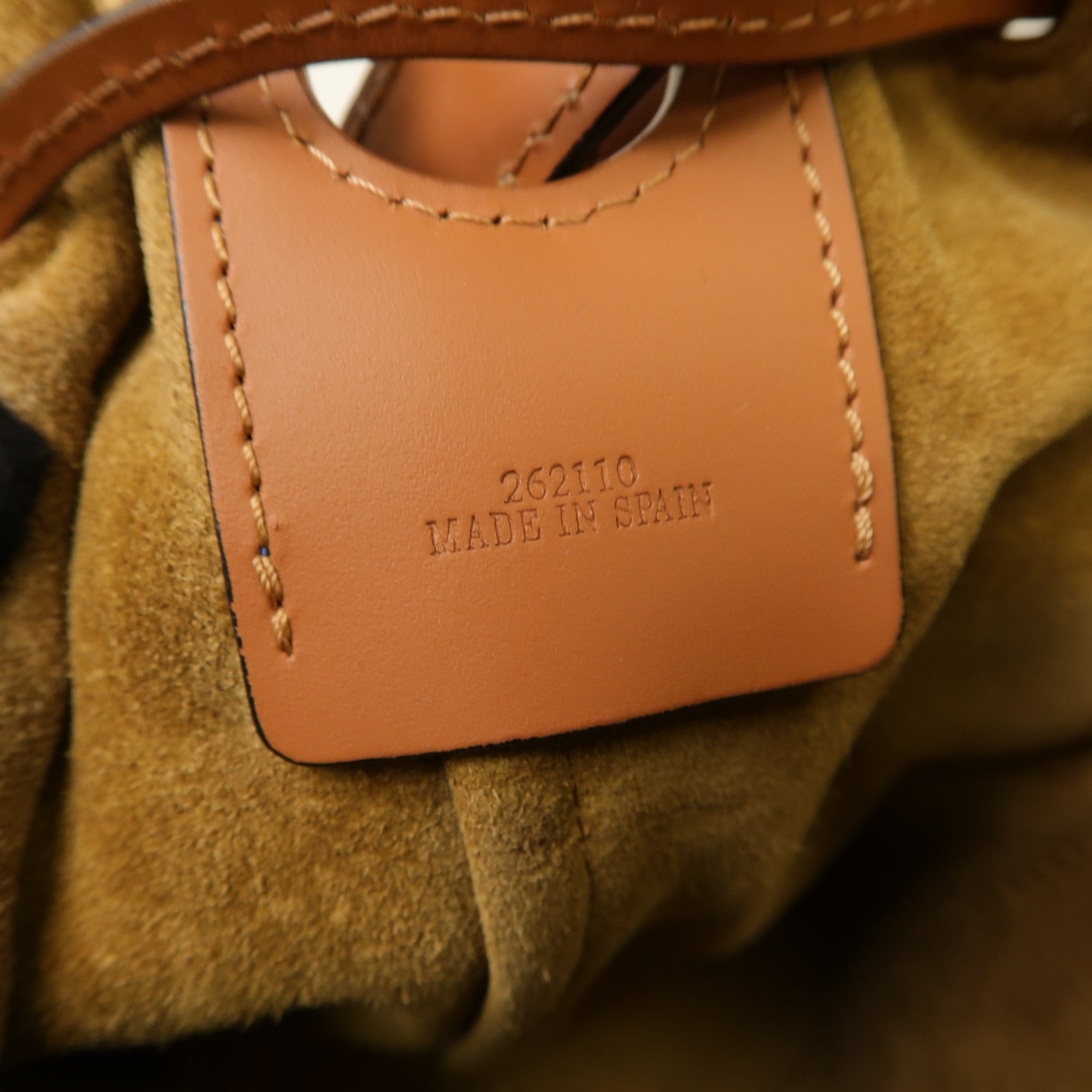 LOEWE 帆布Balloon Bag銀扣手挽肩背兩用袋藍色