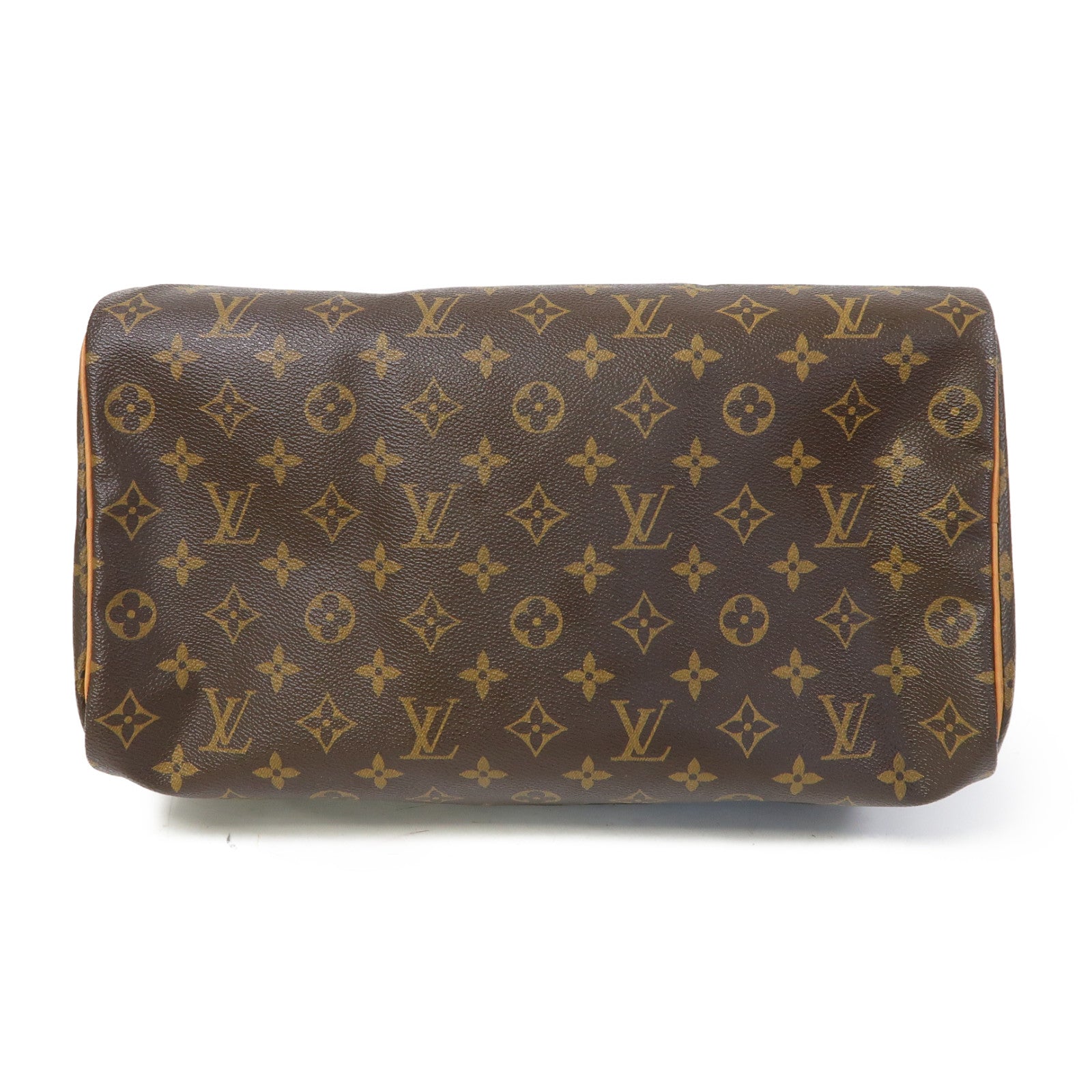LOUIS VUITTON Monogram Speedy 35金扣手挽袋啡色