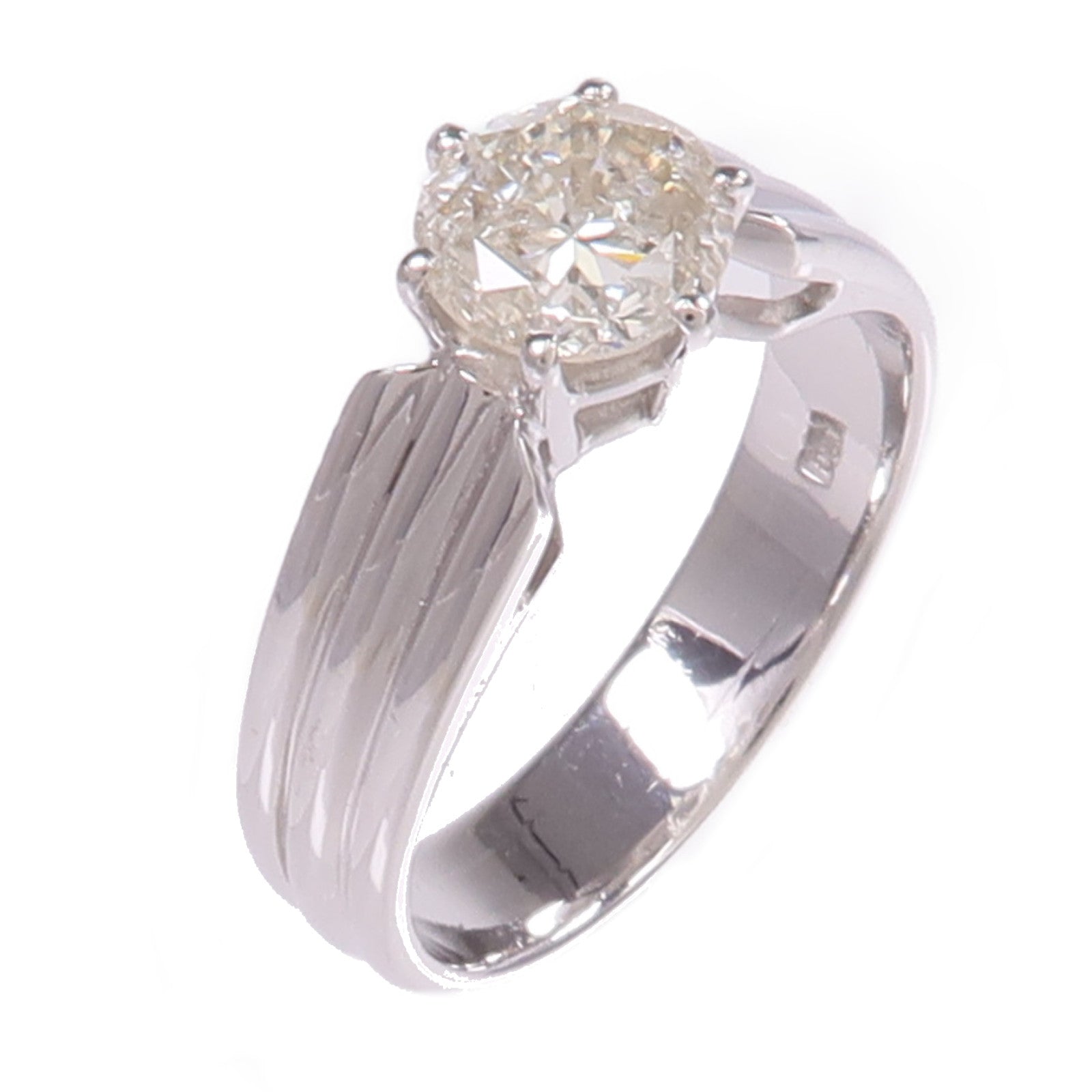 JEWELRY 【激減優惠】18K白金Diamond Ring鑽石戒指US#5.5