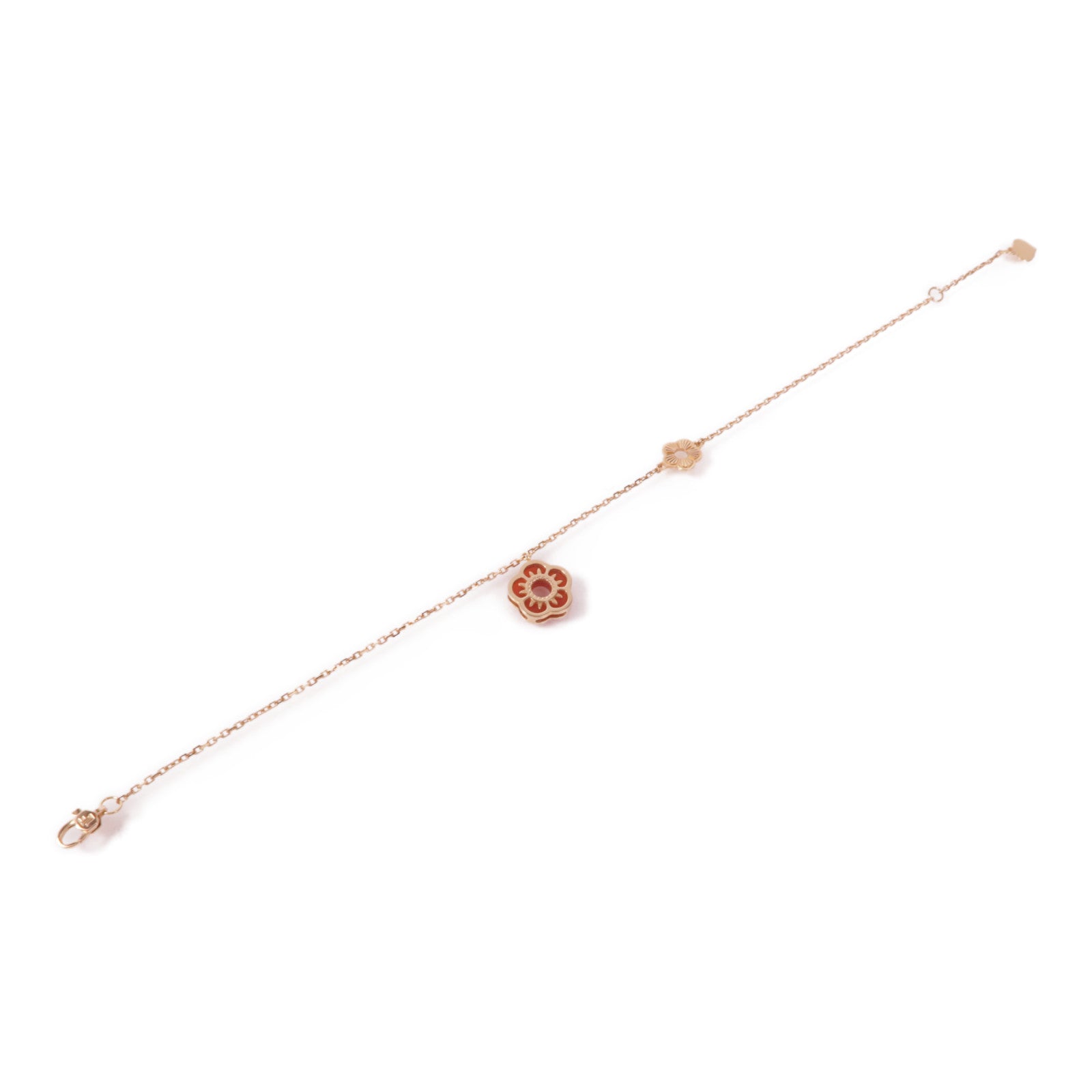 JEWELRY 18K玫瑰金Carnelian Bracelet紅玉髓手鏈