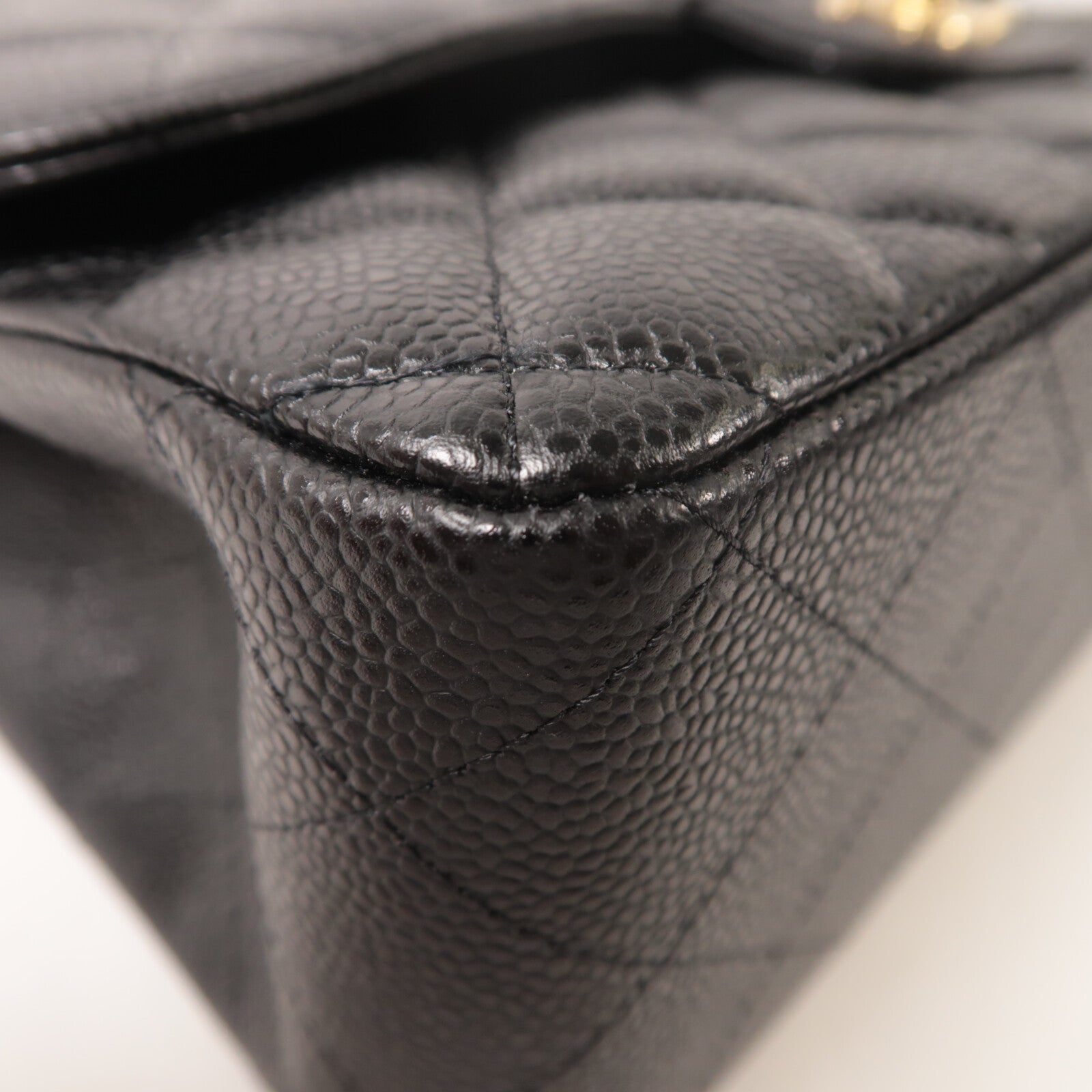 CHANEL 牛皮皮革Large Classic鏈帶肩背袋